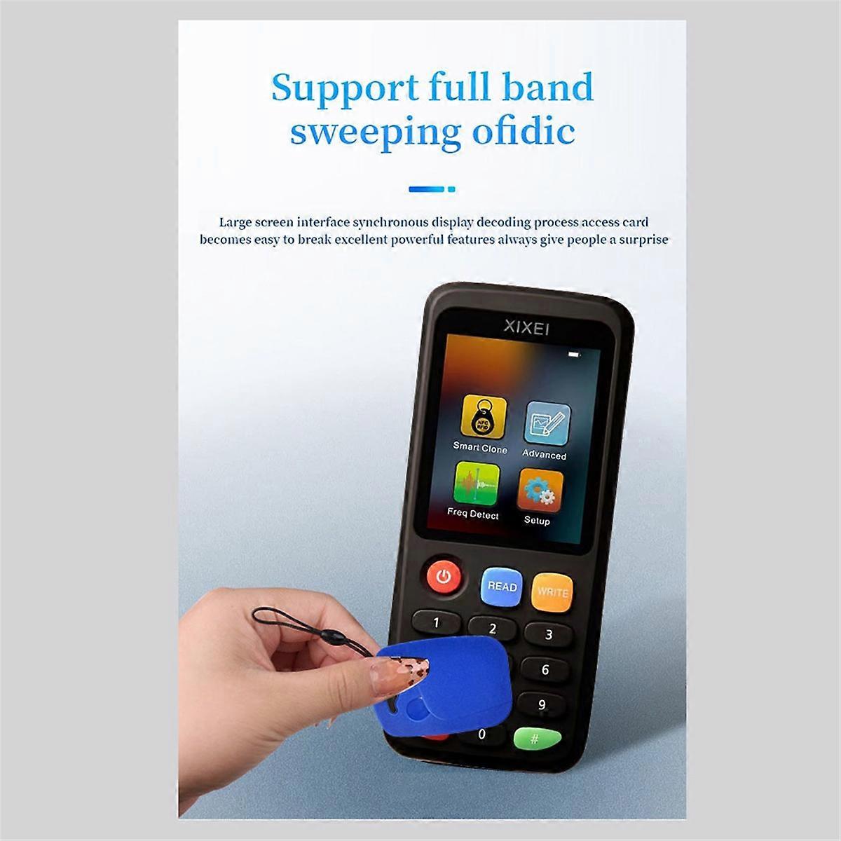 X7 NFC Decoder Duplicator Smart Card Reader Writer 125KHz 13.56MHz Badge Clone Card Key Machine Copi