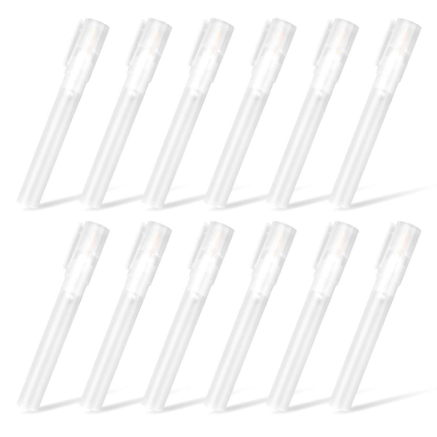 12 Pack 6/3 mm Empty Fillable Blank Paint Touch Up Pen Markers Round