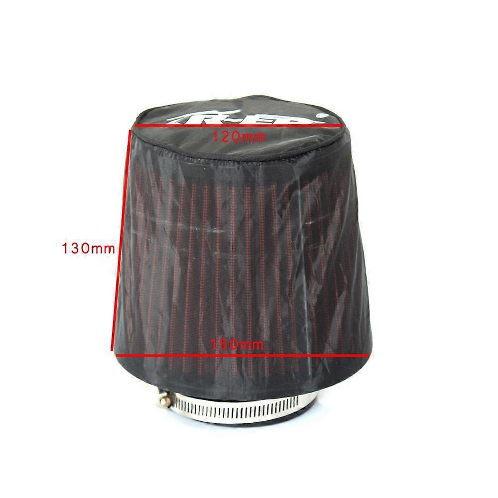 Universal Air Filter Protective Cover Waterproof Oilproof Dustproof for High Flow Air Intake Filters Black