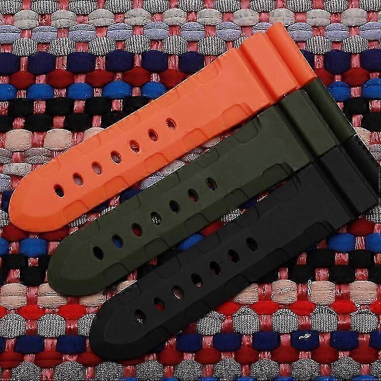 Panerai Pam111 24/26mm Soft Rubber Watch Strap Replacement Accessories