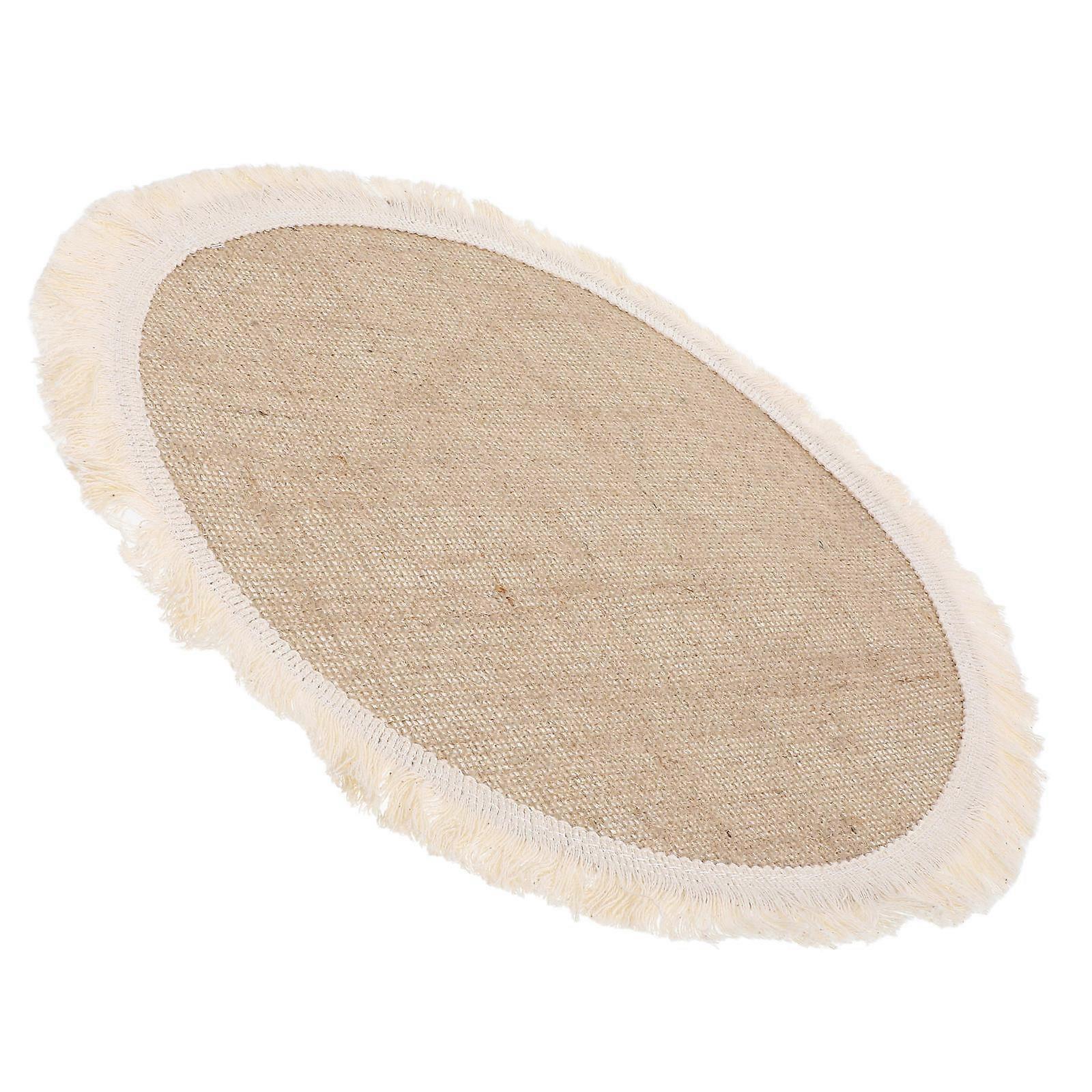 Vintage Placemats Burlap Simple Chic Table Mats For Afternoon Tea And Home Use 1Set