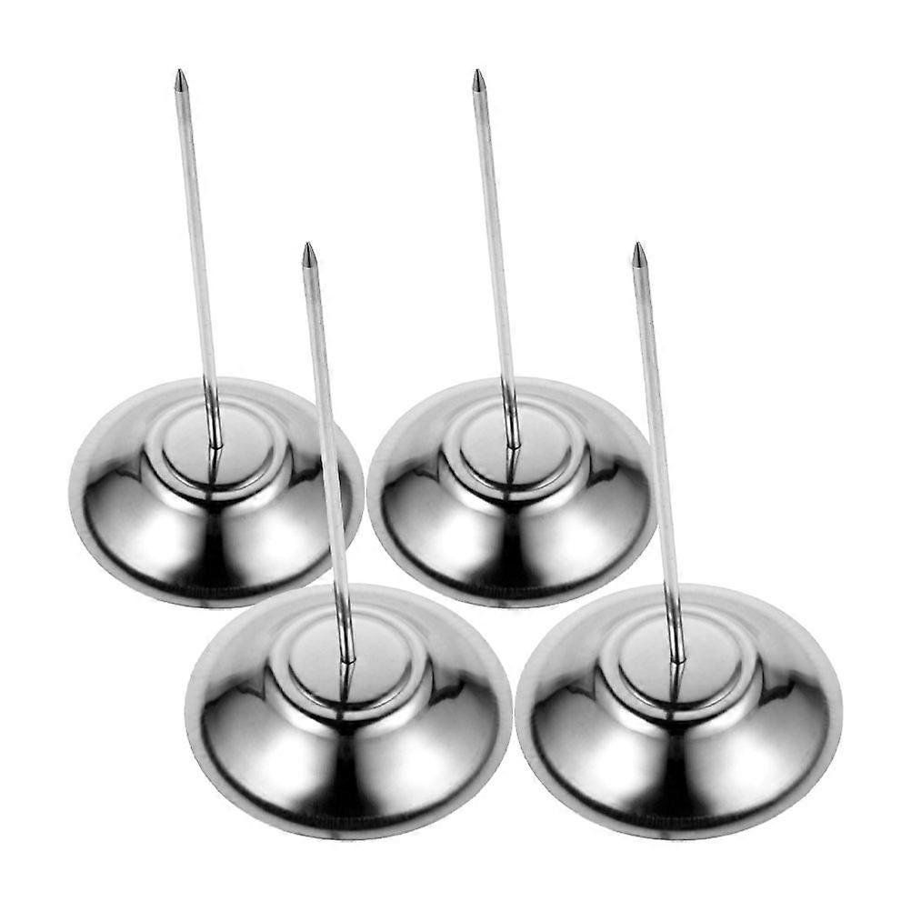 Menu Spike Bill Fork for Holding Use 4Pcs Stainless Steel Holder