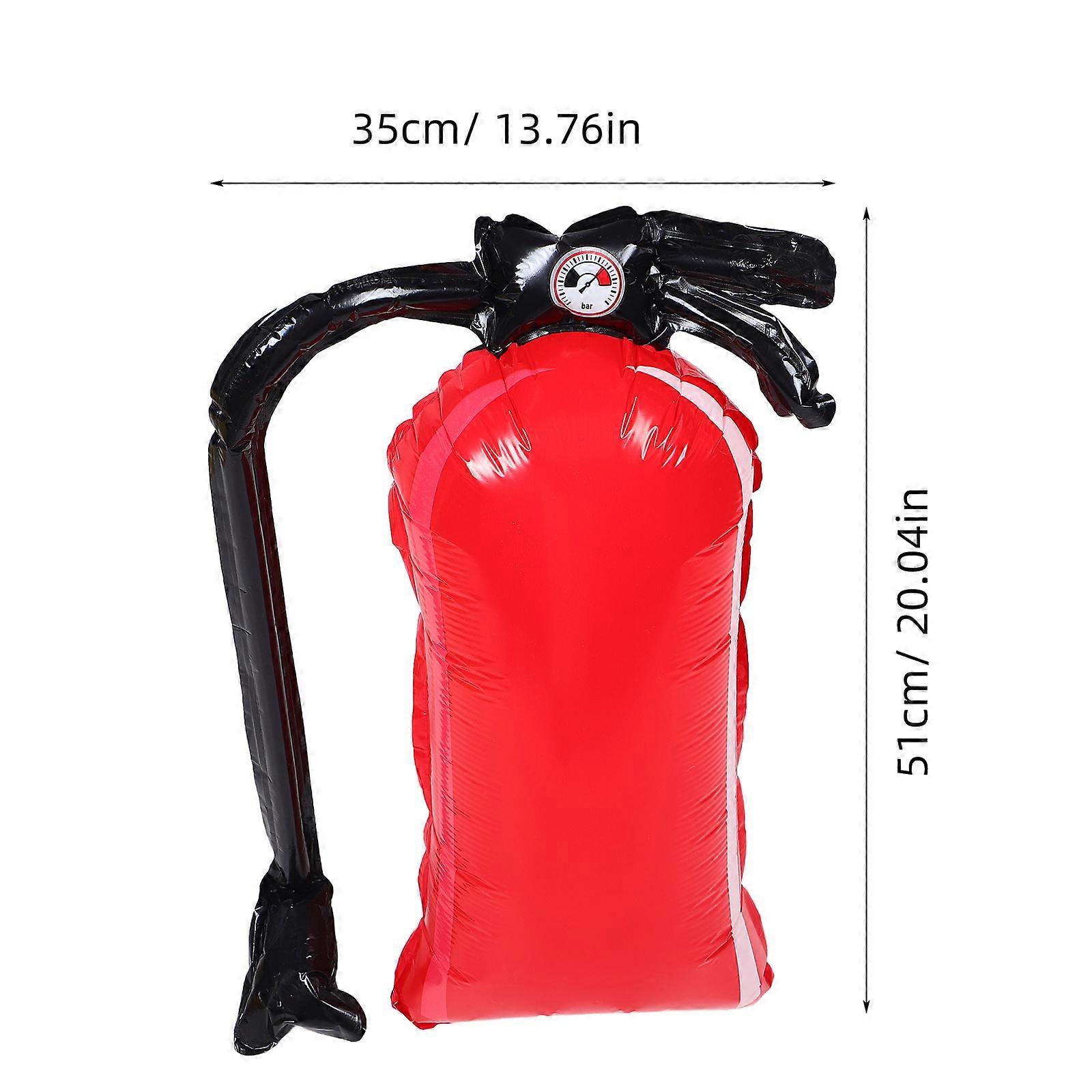 Decorative Fire Extinguisher Balloons For Emergency Rescue Theme Party Props Firefighter Red 51.00X35.00X0.10CM Aluminum Foil 10Pcs