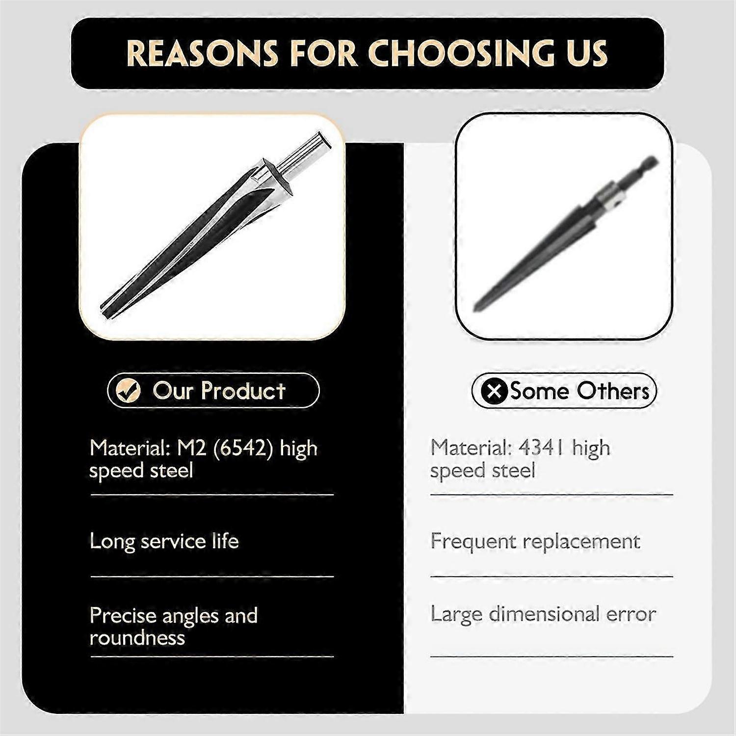 7 Degree Ball Joint Tapered Reamer, Tapered Ball Joint Reamer