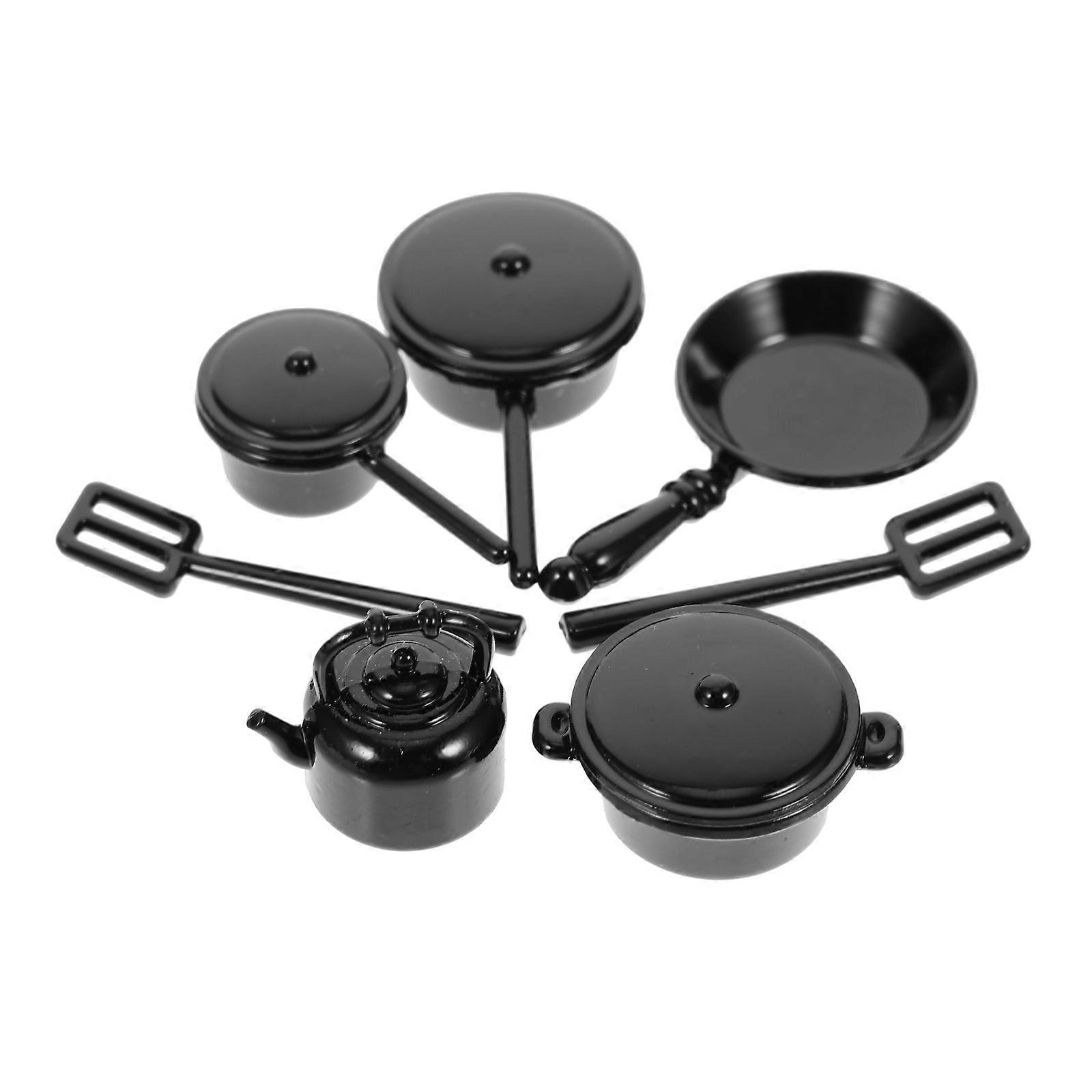 Doll House Kitchen Cookware Miniature Pot Model for Decor 1Set