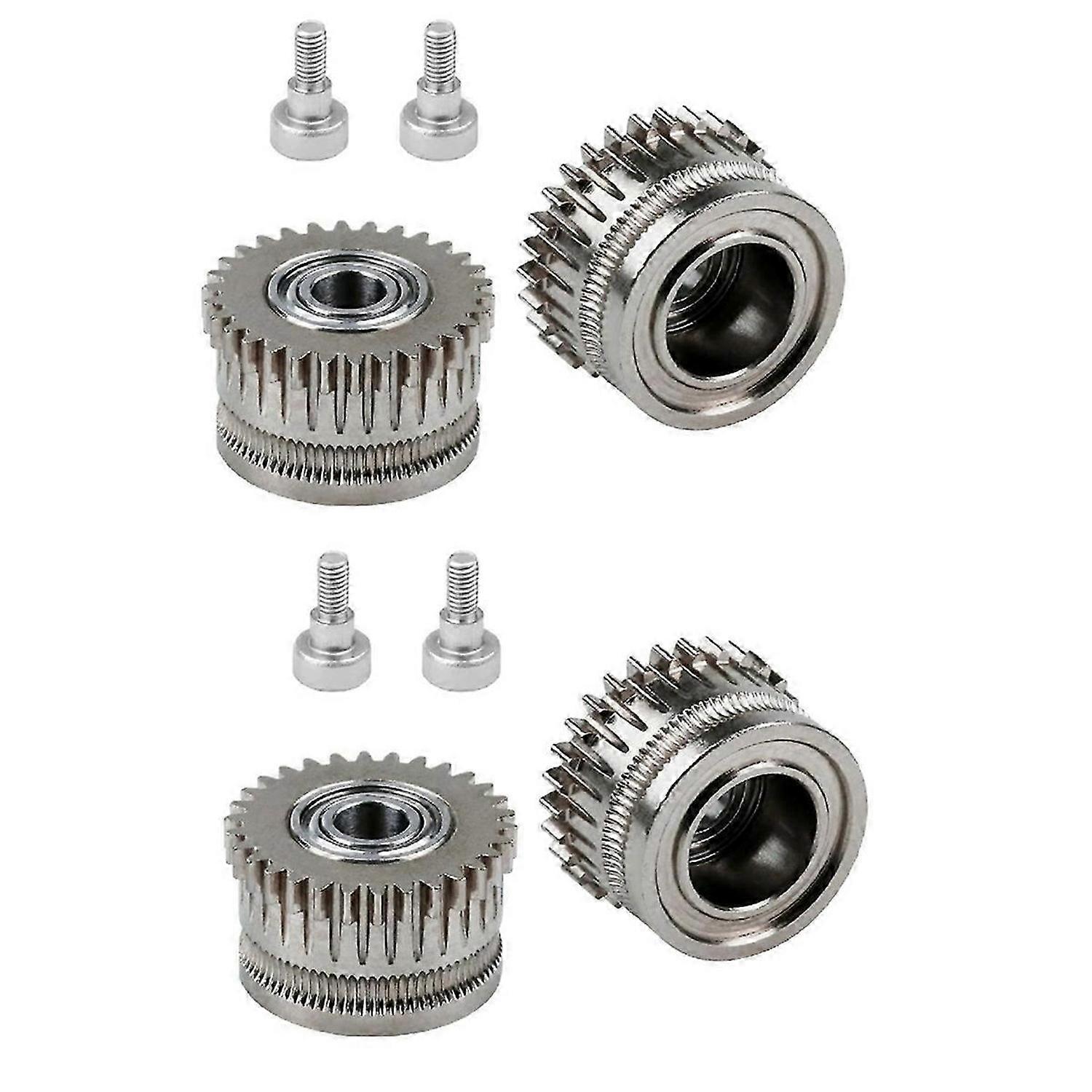 New 3d Printer Dual Gear Extruder Kit for K1/K1C/ K1 Max/Ender3/V3 Plus V3 Upgrade 3.0 Hardened Stee