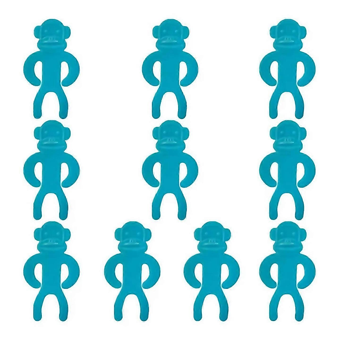 For 10pcs Set Reusable Multifunctional Sock Cleaning Tools Blue