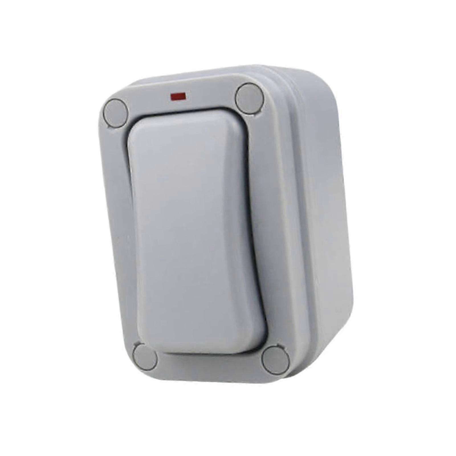 Waterproof Wall Push Button Switch Push Button IP66 Waterproof Garage Door Opener with Indicator Light for Outdoor.