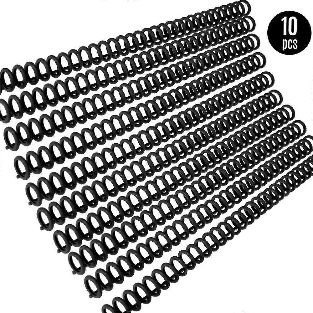 KW-trio 10pcs Plastic 30-Hole Loose Leaf Binders Ring Binding Spines Combs 85 Sheets Capacity for DIY Paper Notebook Album Office School Supplies