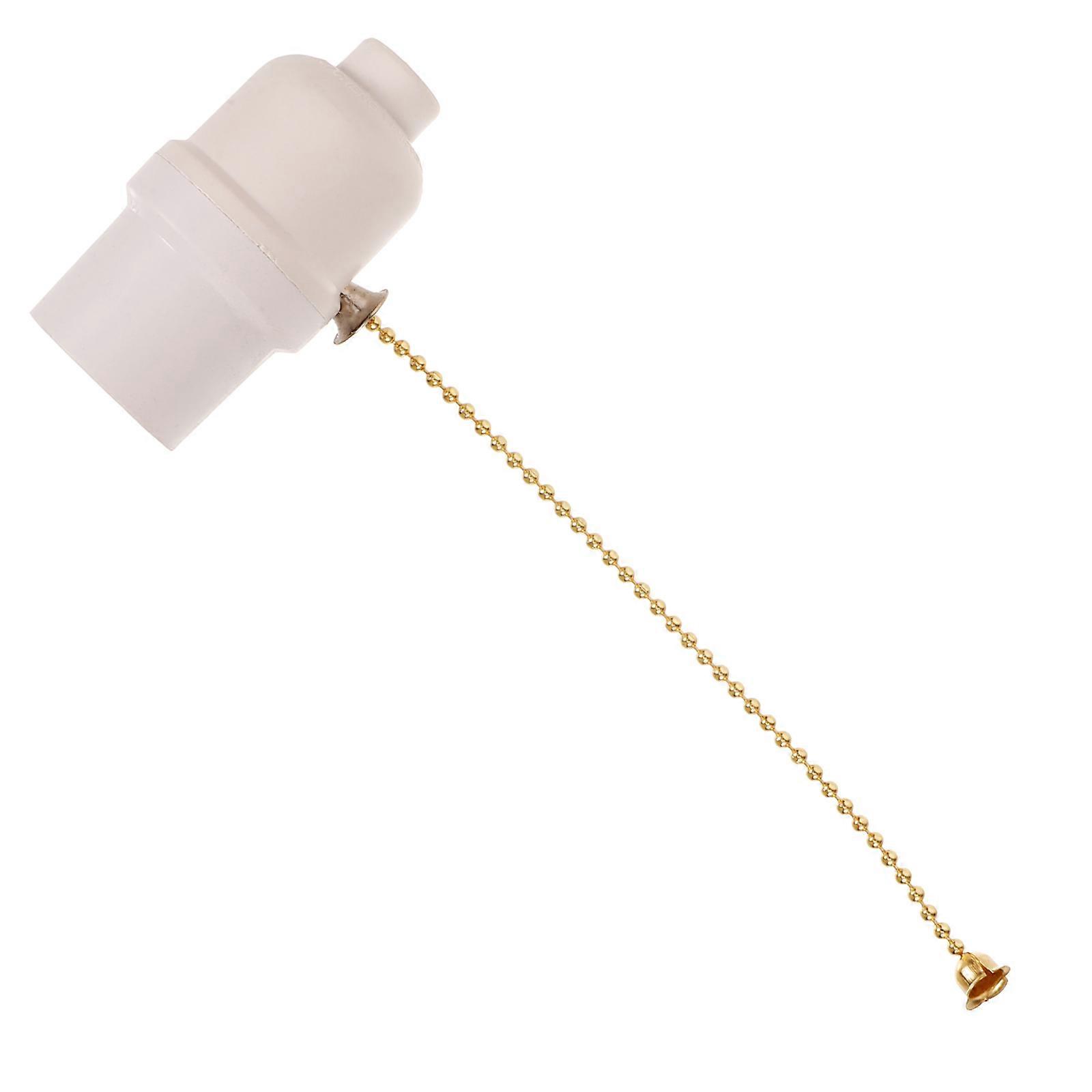 Ceiling Light Lamp Holder Pull Chain for Lighting White Light Socket