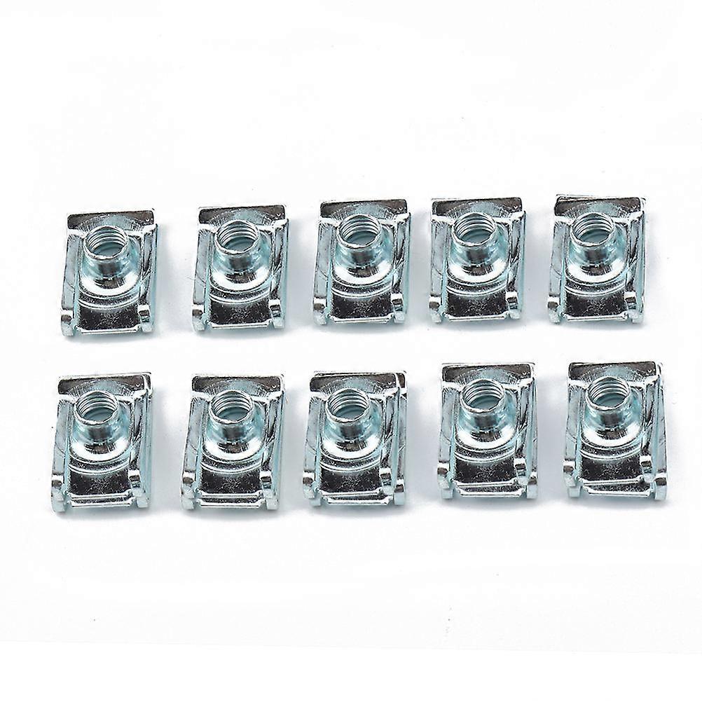 Motorcycle U Nut Fastener for Panels 300Pcs Silver Clips