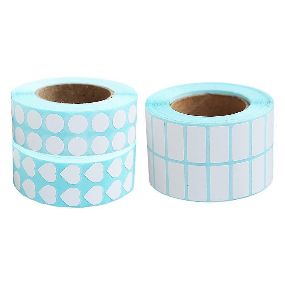 Blank Sticky Labels for Organizing 12 Rolls Adhesive Sticker Label Set