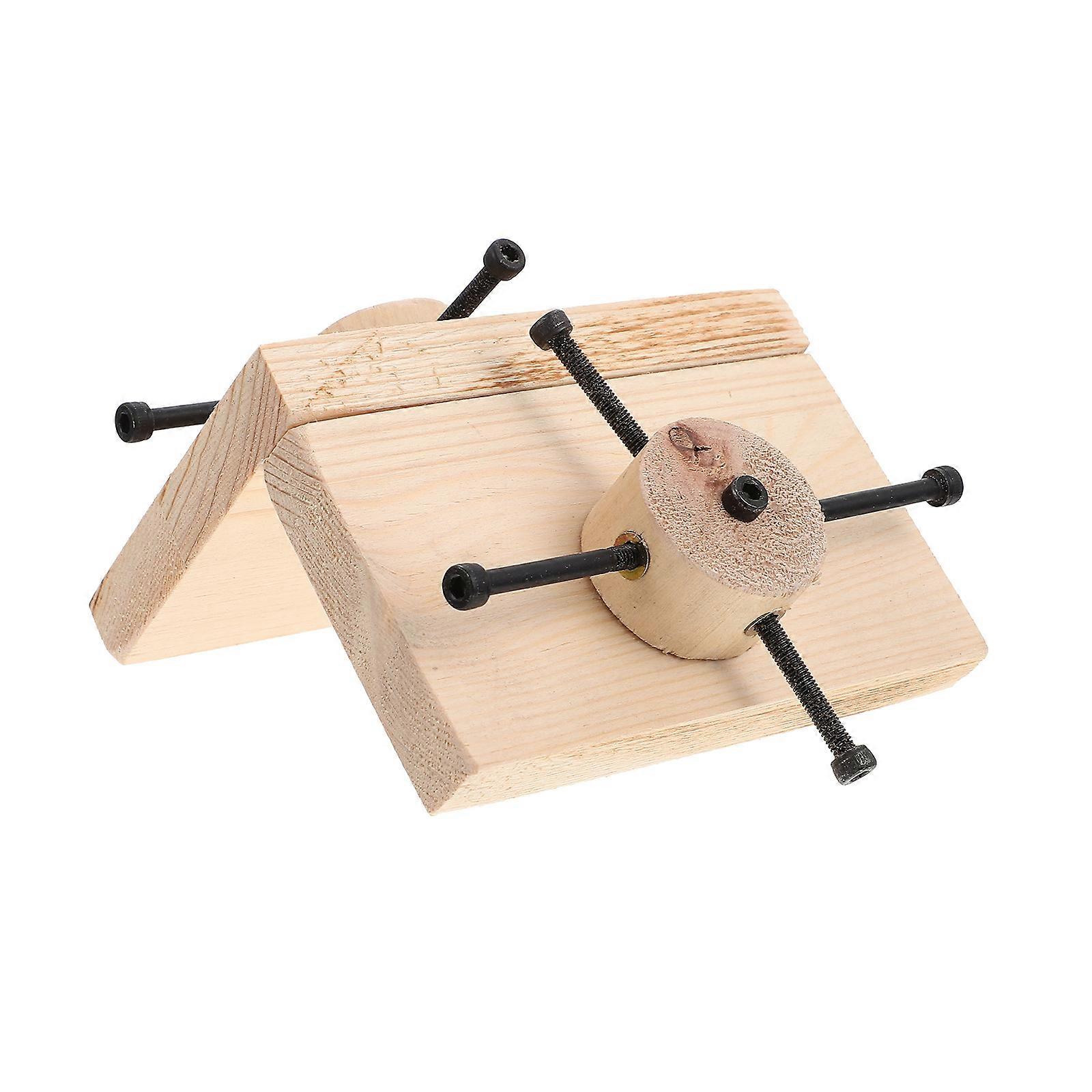 Small Pet Cage Accessory Wooden Ladder for 2Pcs Hamster Chew Toy