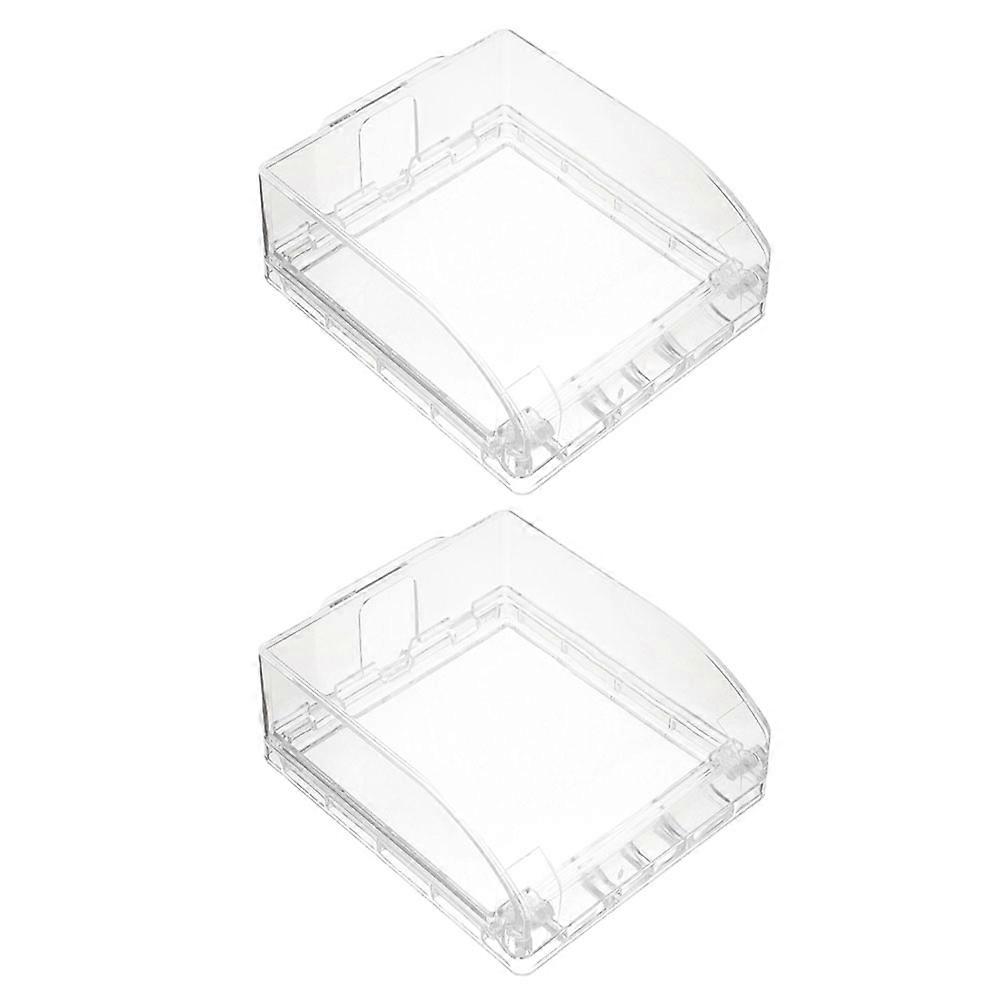 Transparent Doorbell Protector Plastic for Outside Weatherproof 4Pcs