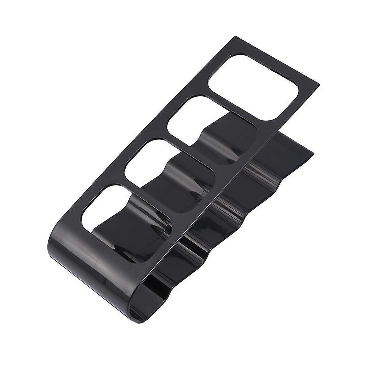 Remote Organizer Holder for 2Pcs 4 Remote Storage Rack Black