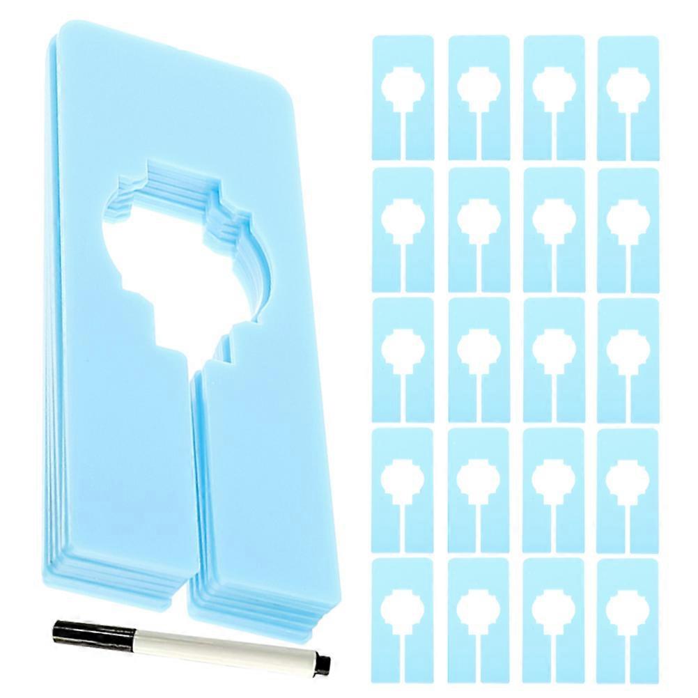 Reusable Hanging Closet Separators For Retail Inventory Management Featuring Minimalist Style Sized 12.50X5.00X0.20CM In Sky- Of 120