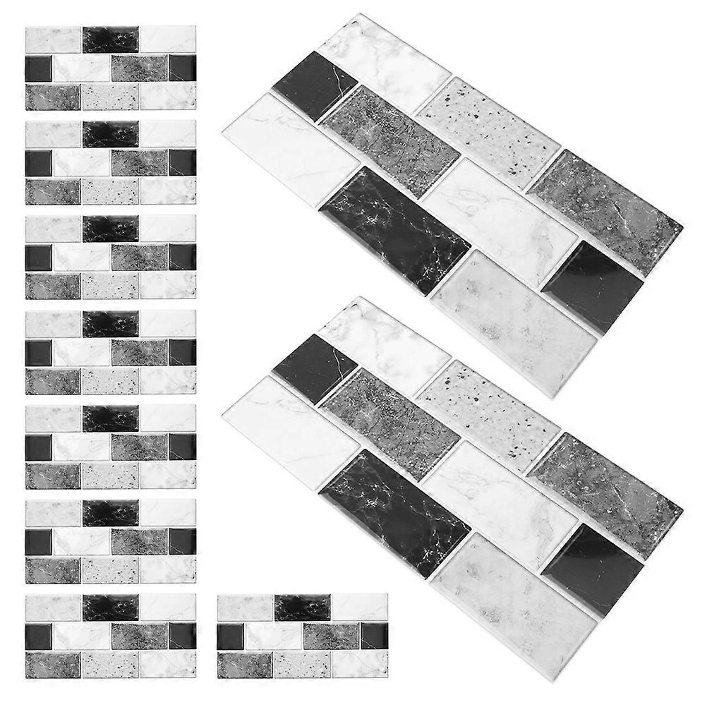 Decorative Retro Design Self Adhesive Wall Tiles 30 Sheets For Home Decoration In Kitchen Bathroom With Three-dimensional Effect