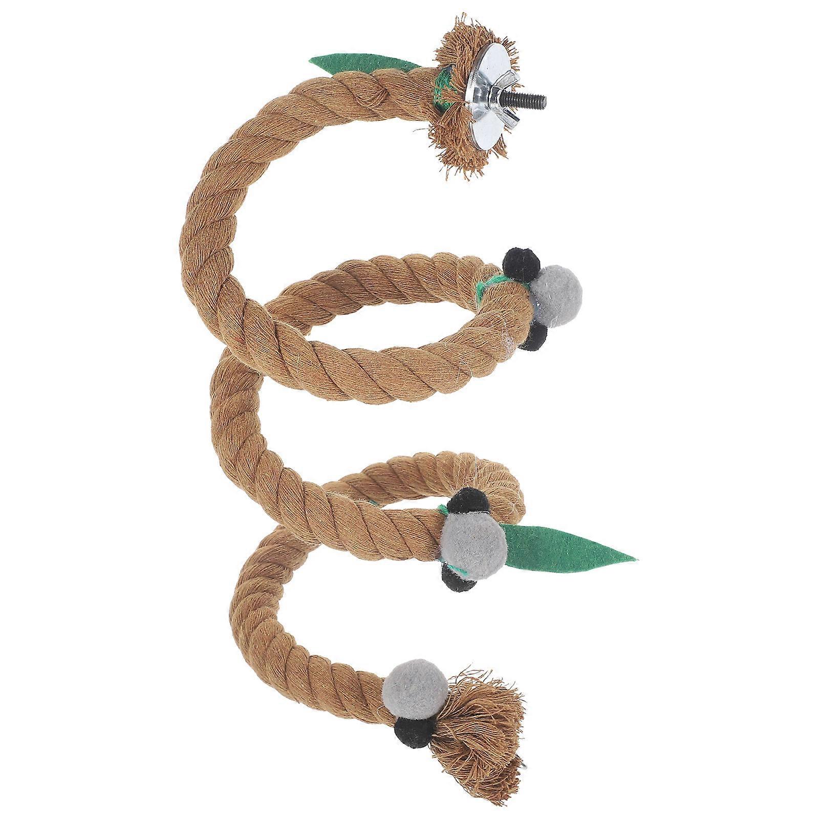 Bird Rope Perch Climbing Stand for Parrot Chewing Toy 3Pcs Set