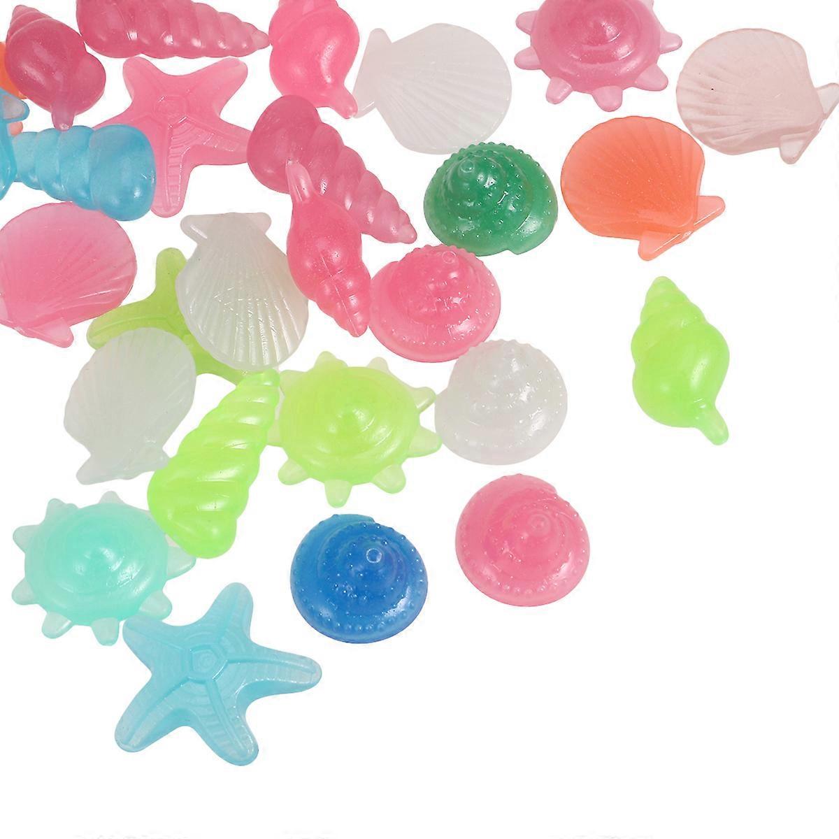 Glow In The Dark Aquarium Stones 160 Pcs Mixed Color DIY Design For Pond Owners Gardening Pathway Lighting Landscaping