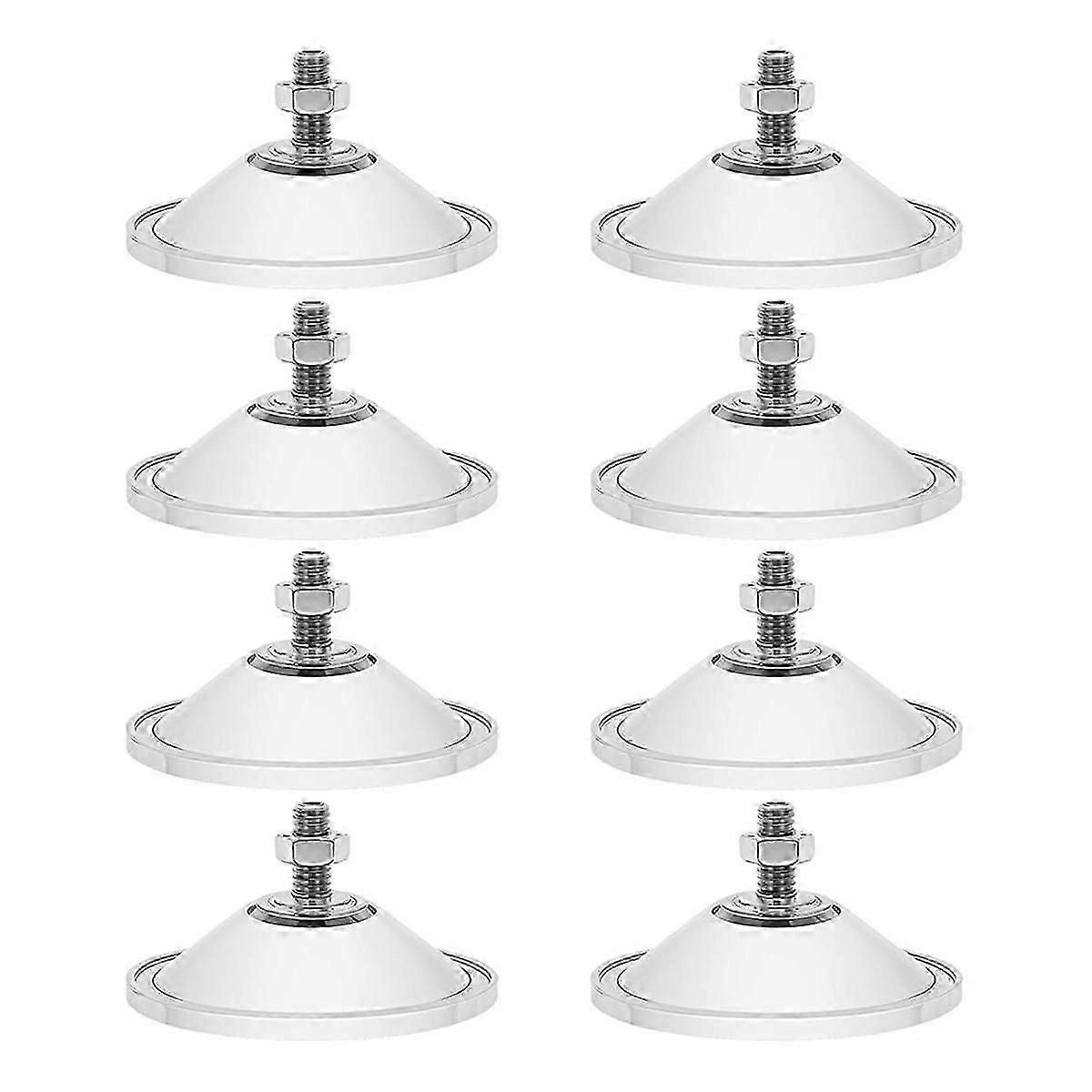 8 قطع أكواب شفط شديدة التحمل أكواب شفط نافذة سميكة قوية وسادات مصاصة PVC واضحة 2.16 بوصة لا