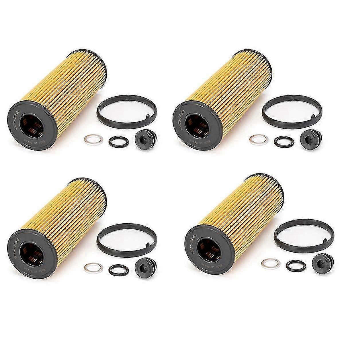 4Set 26320-2R000 263202R000 Car Engine Oil Filter Elements Kit for IV 2.0 Engine / NX4 2.0