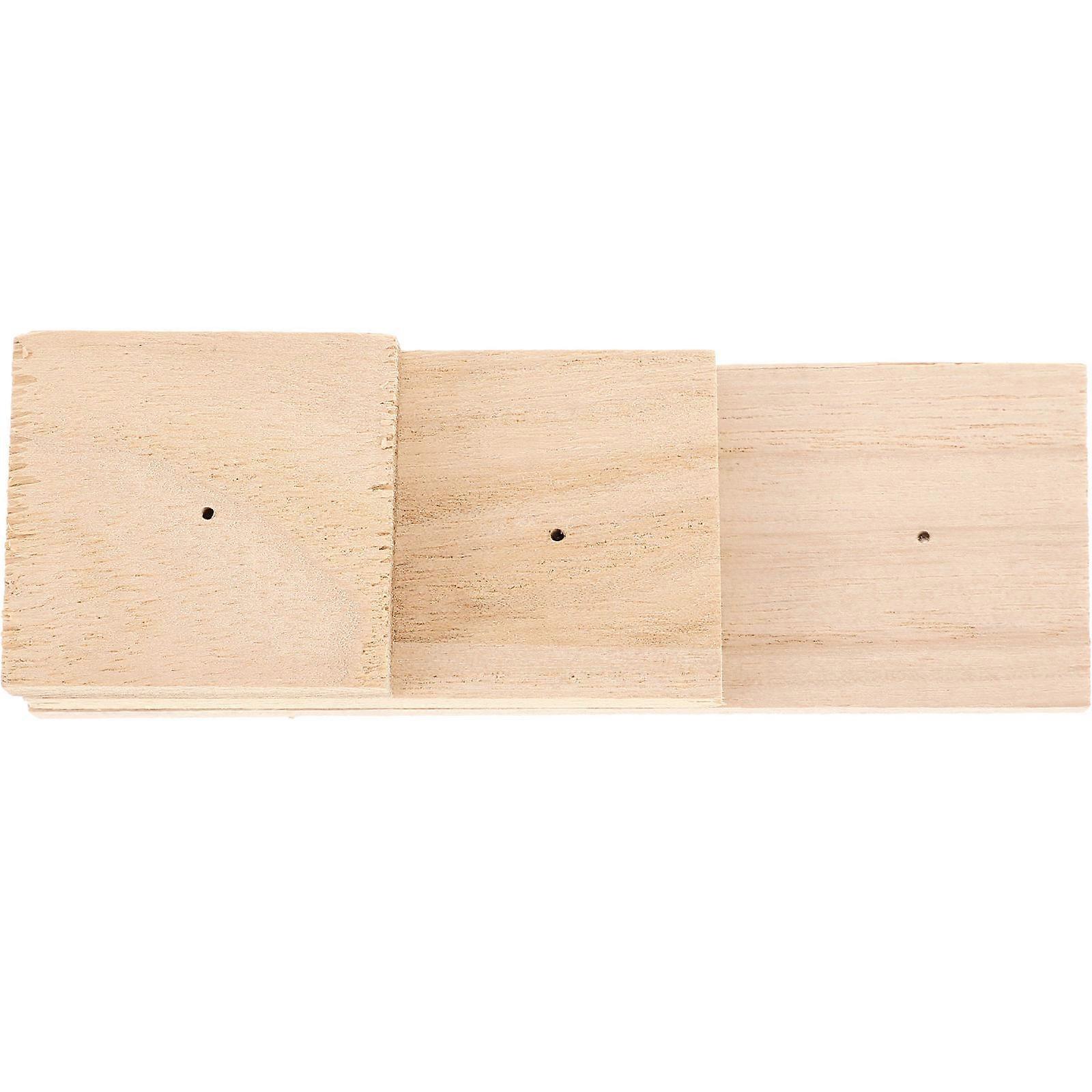 Specimen Display Wooden Insect Pinning Block for 4Pcs Collection