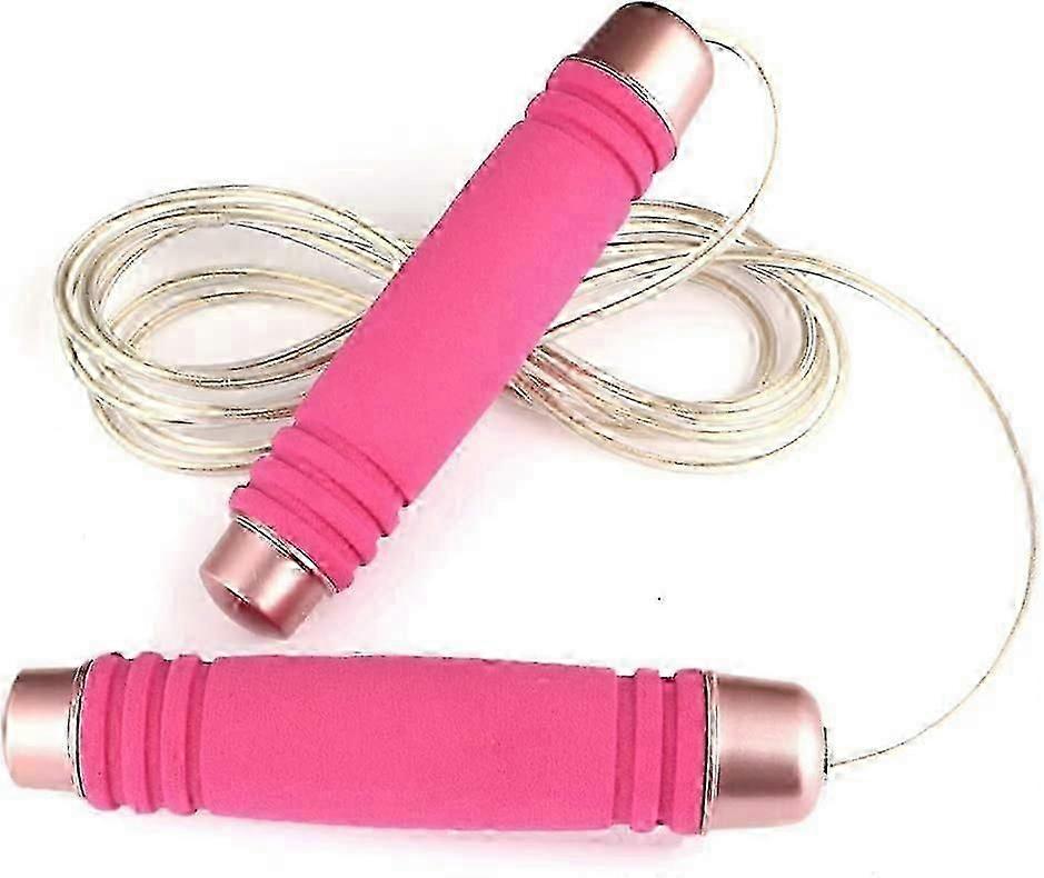 Weighted Jump Rope for Handle,Adjustable TPU Wire Rope with Bearing Comfortable Foam Handle Skipping Rope for Workout and Fitness Training for Men Wom