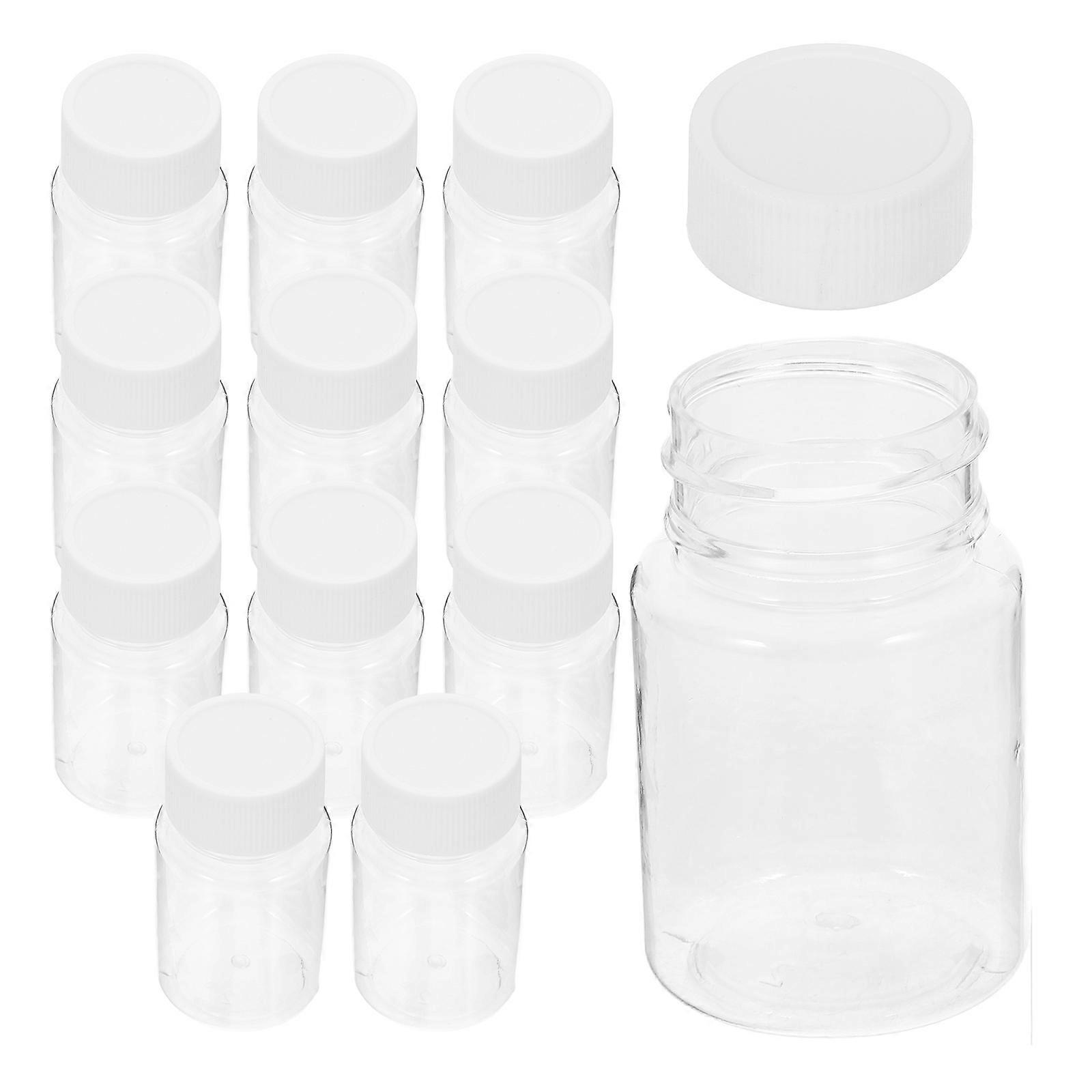 Transparent Medicine Bottles With Caps For Freshness Maintaining 60Pcs Ideal For Travelers And Medicine Users