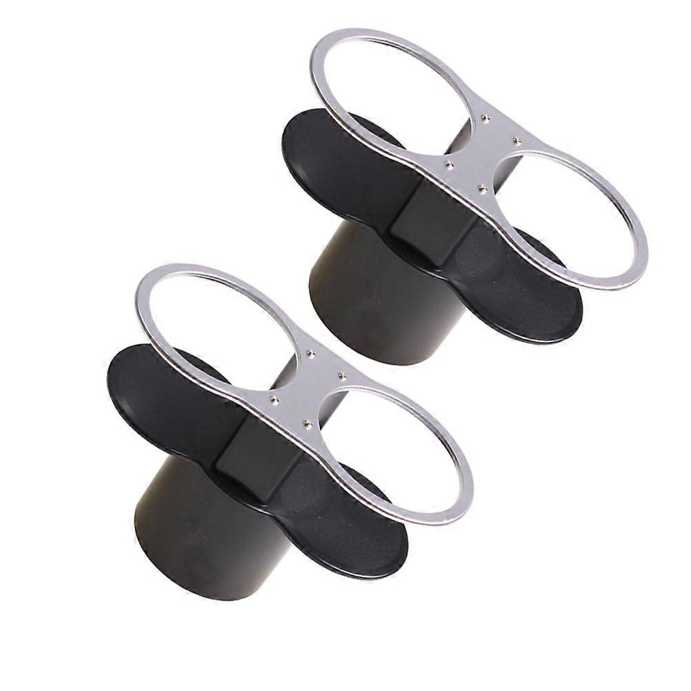 Car Bottle Holder Double-Hole Cup Holder for 2Pcs Multifunctional Beverage Use