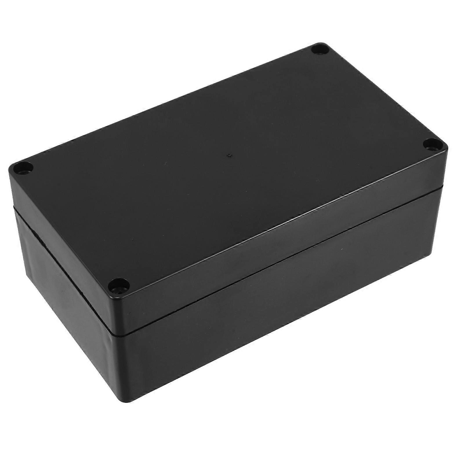Black Plastic Junction Box Electrical Box for Connection Use 2Pcs Waterproof