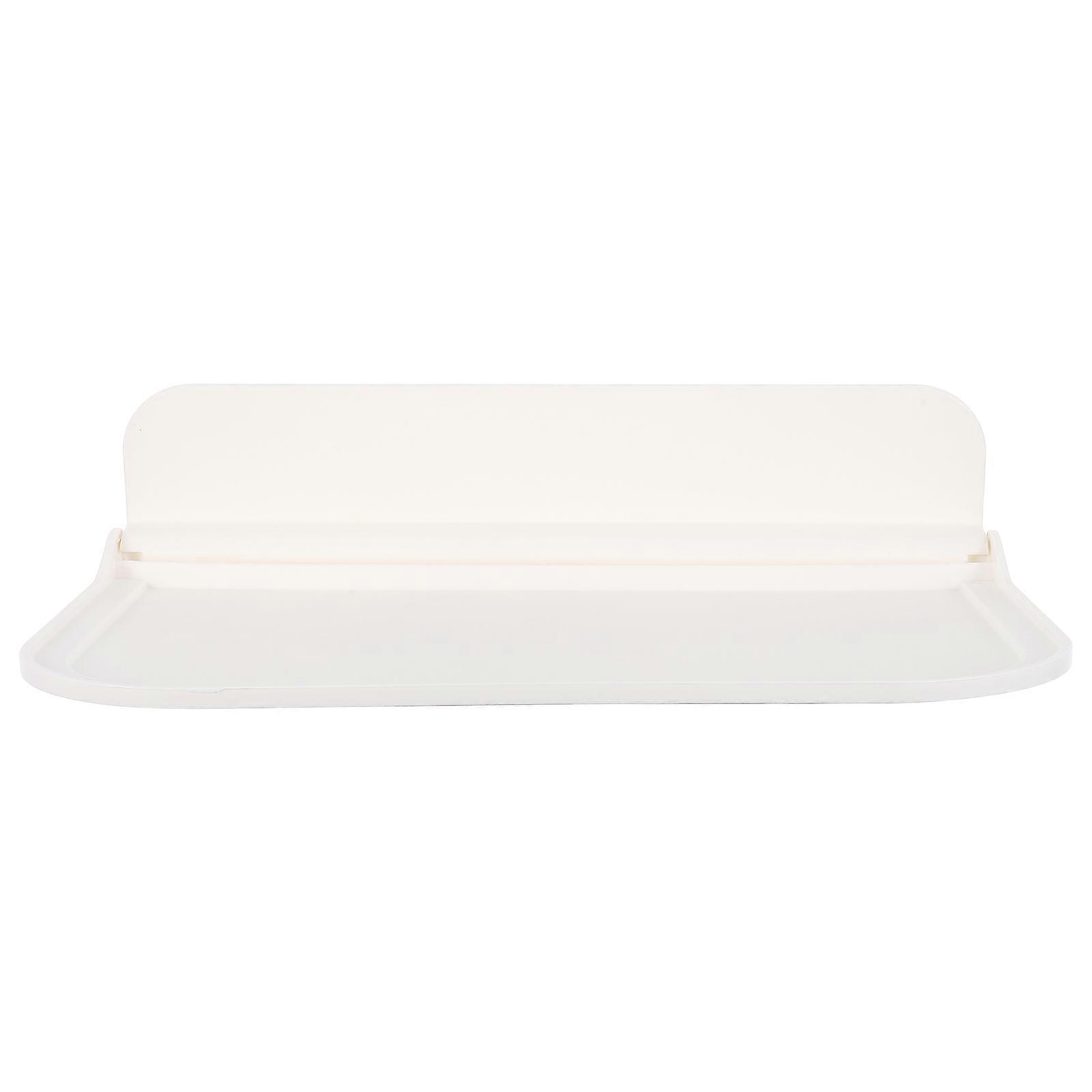 Simple Storage Holder Floating Wall Shelf for Storage 2Pcs White