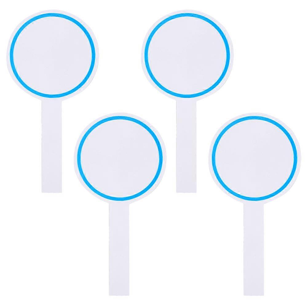 Reusable Voting Paddles 4Pcs Handheld Whiteboards For Teaching Office Use And Competitions Blue Rectangular Design