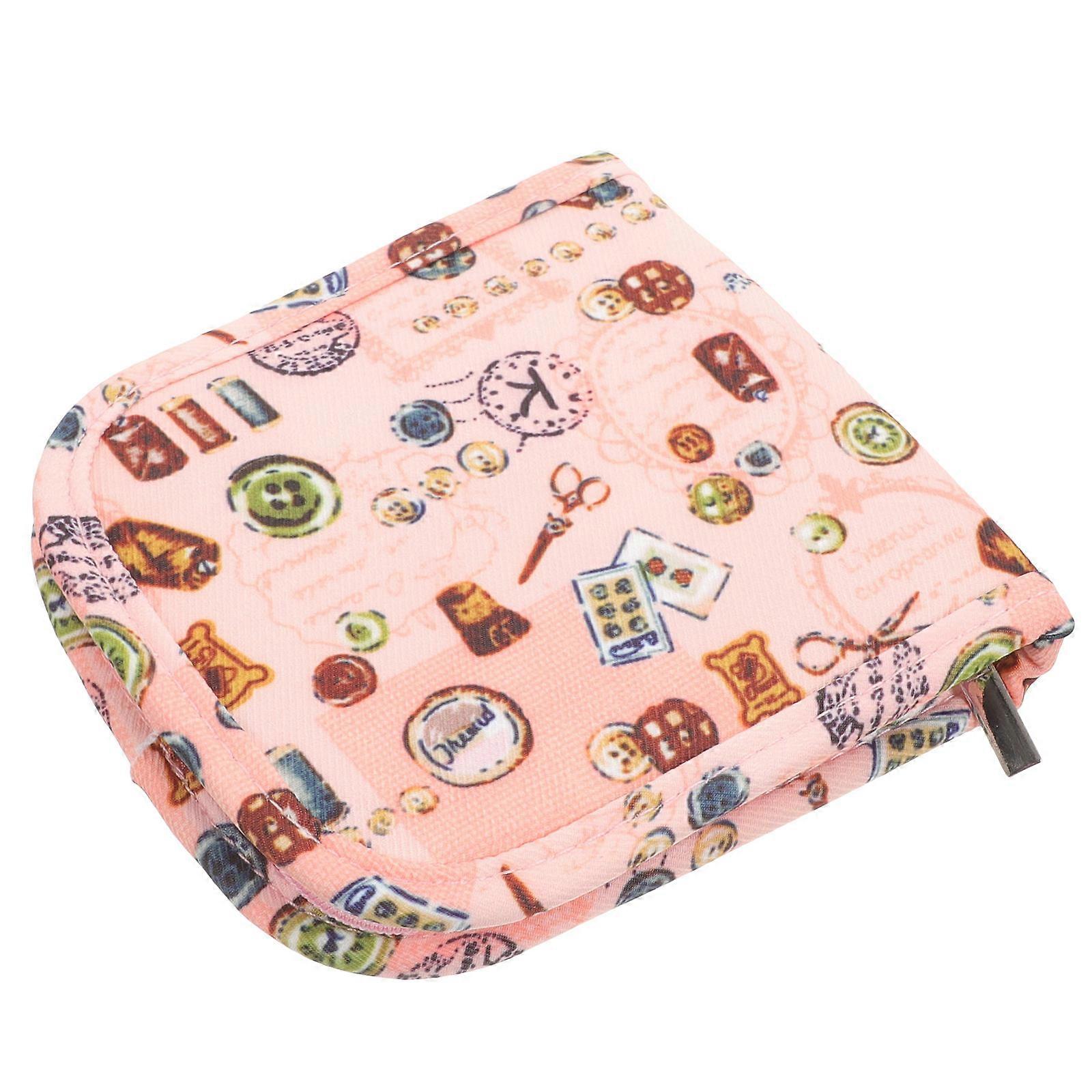 2Pcs Multi-Color Sewing Tools Storage Bag Crochet Organizer For Craft Enthusiasts Expansion 12.50X12.00X1.80CM