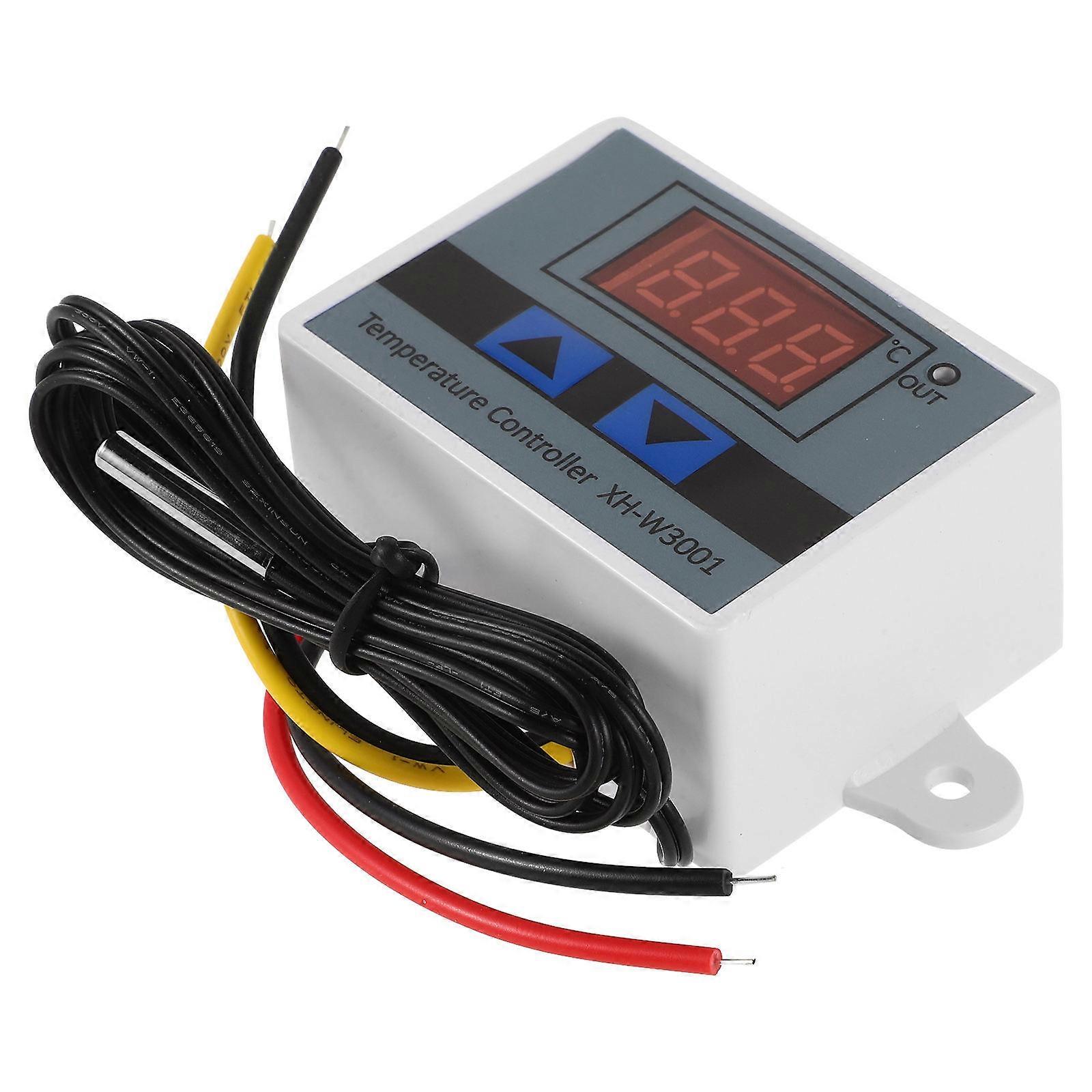 Temperature Controller Thermostat Microcomputer Programmable Industrial Use ABS Material Digital Temperature Monitoring 1Pack