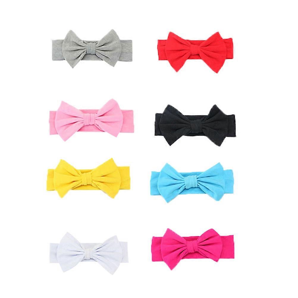 Headwear for Babies Elastic Hair Bands with Bows 16Pcs Pack