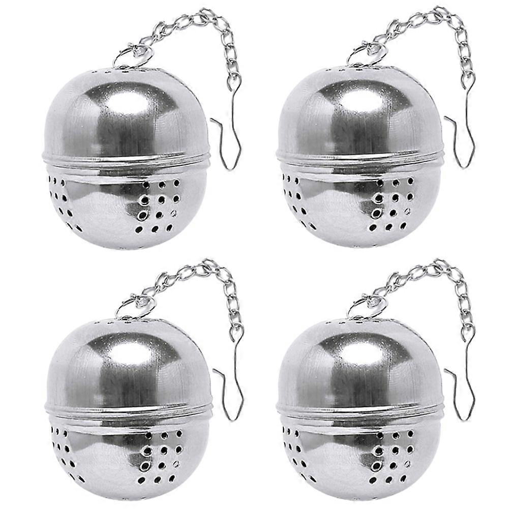 4Pcs Spice Ball For Cooking, Seasoning Ball , Spice Infuser, Tea Ball Filter, With Extended Chain Hook For Enhancing Soups, Stews, Cider, Wine