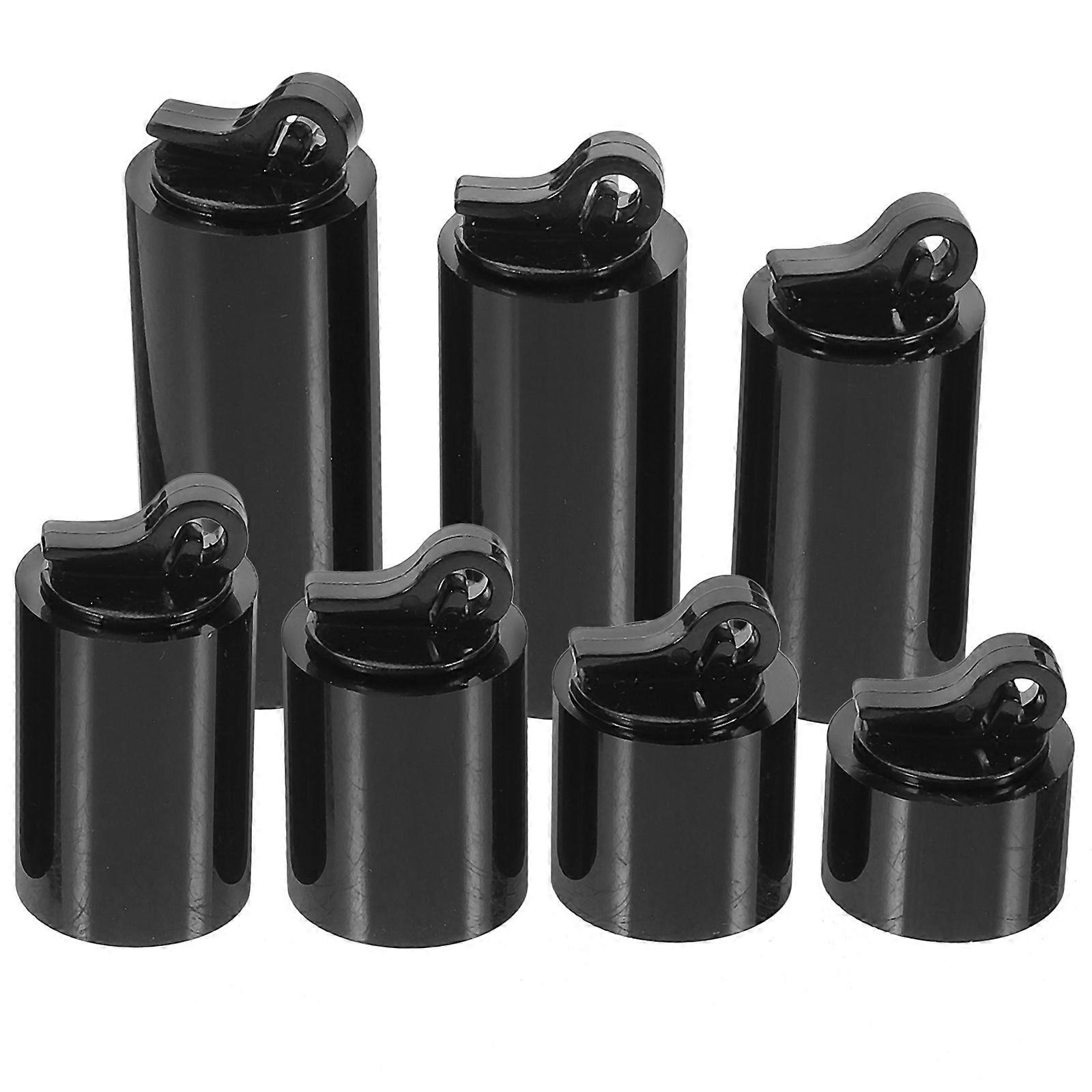 Black Acrylic Ring Display Stand for Jewelry Showing 3Sets Holder