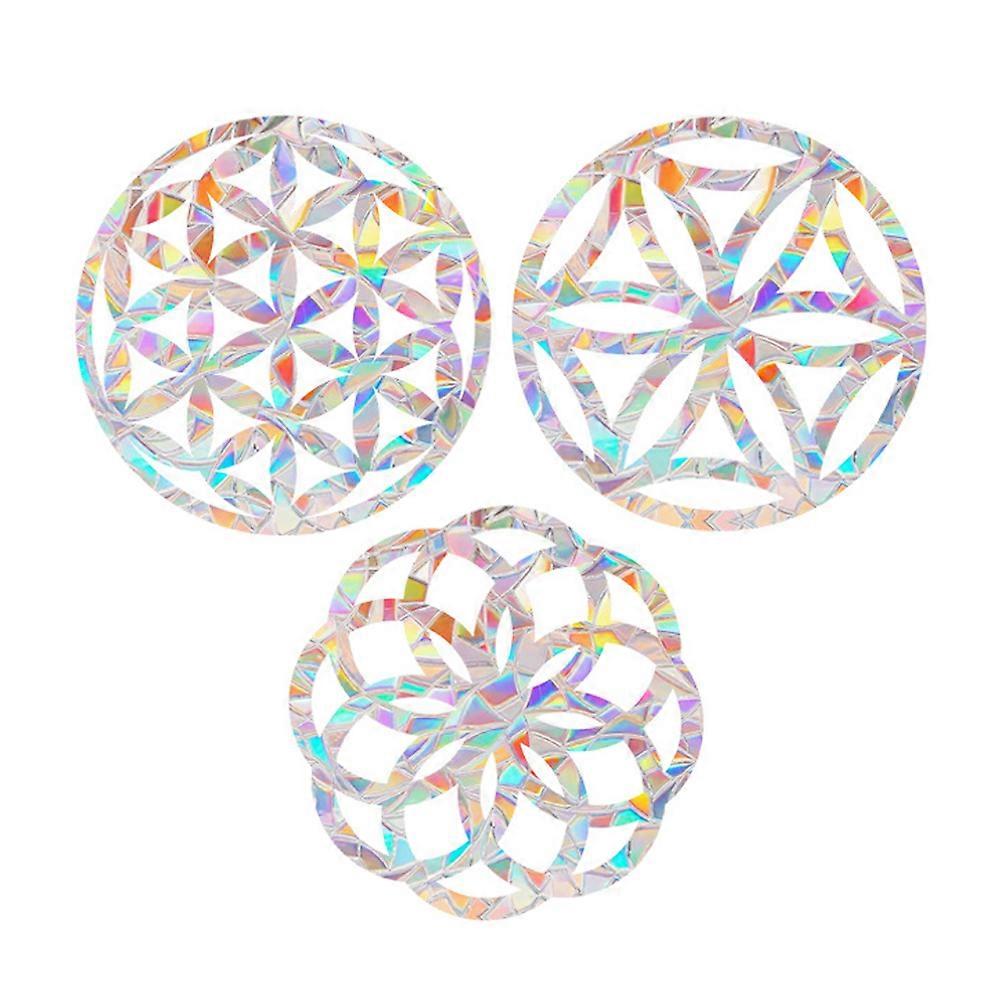 Anti-Collision Window Cling Sun Catcher for 3Sets Window Decoration
