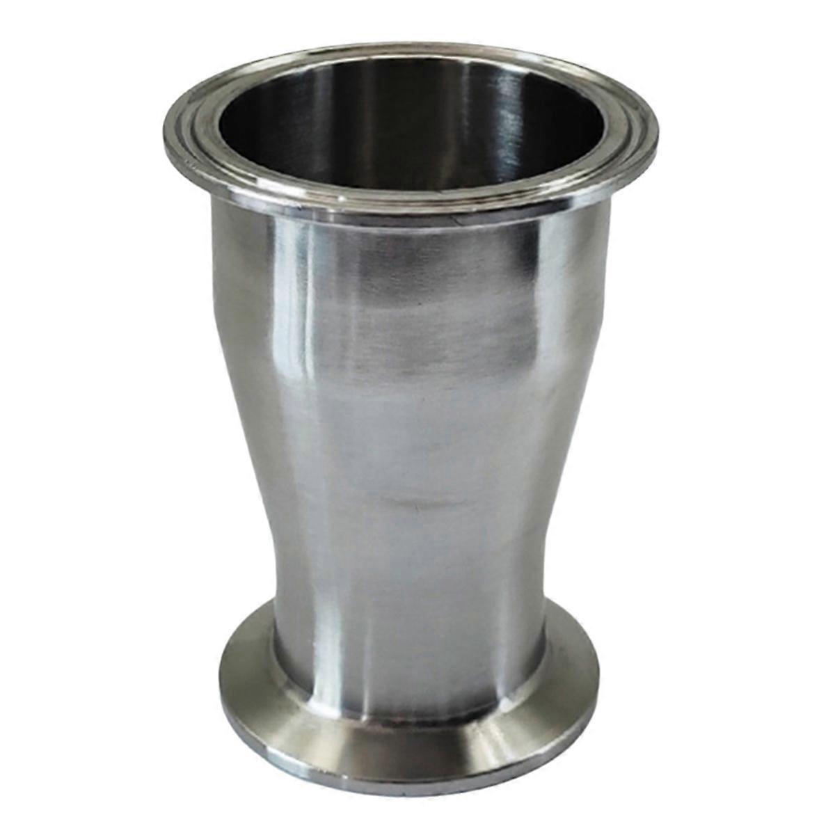 אביזרי מפחית קונצנטרי תלת מהדק סניטרי נירוסטה 304 צ'אק צינור מפחית שחרור מהיר