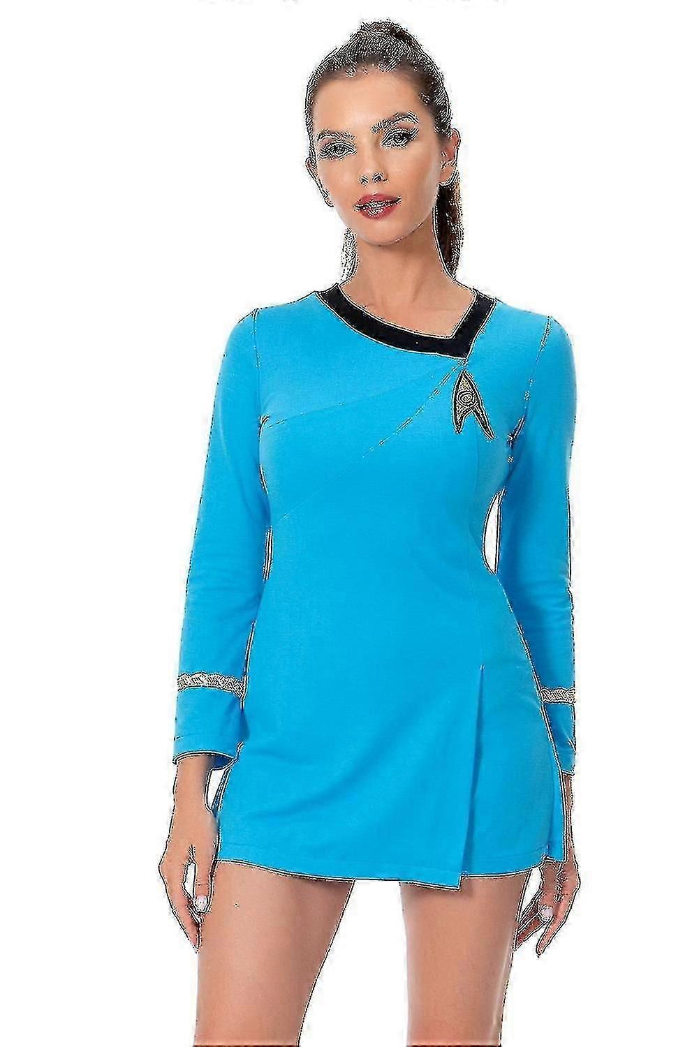 Întuneric Flotă Uhura Costum Femei Roșu Albastru Rochie Uniformă Halloween Carnaval Costum-Bun