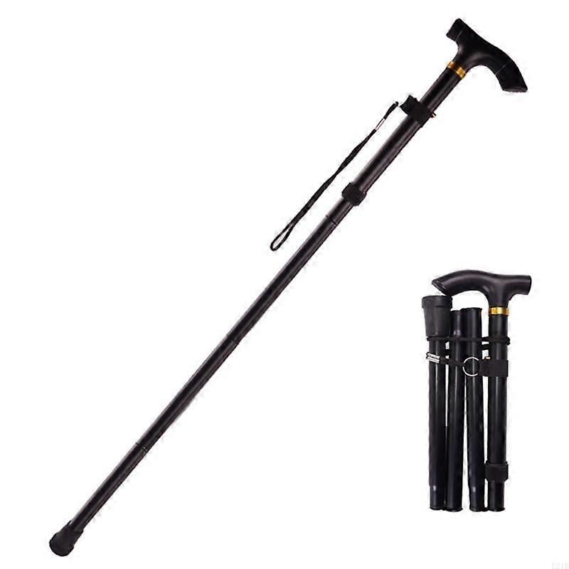 Multifunction Walking Trekking Pole Telescopic Fold Crutches Hiking