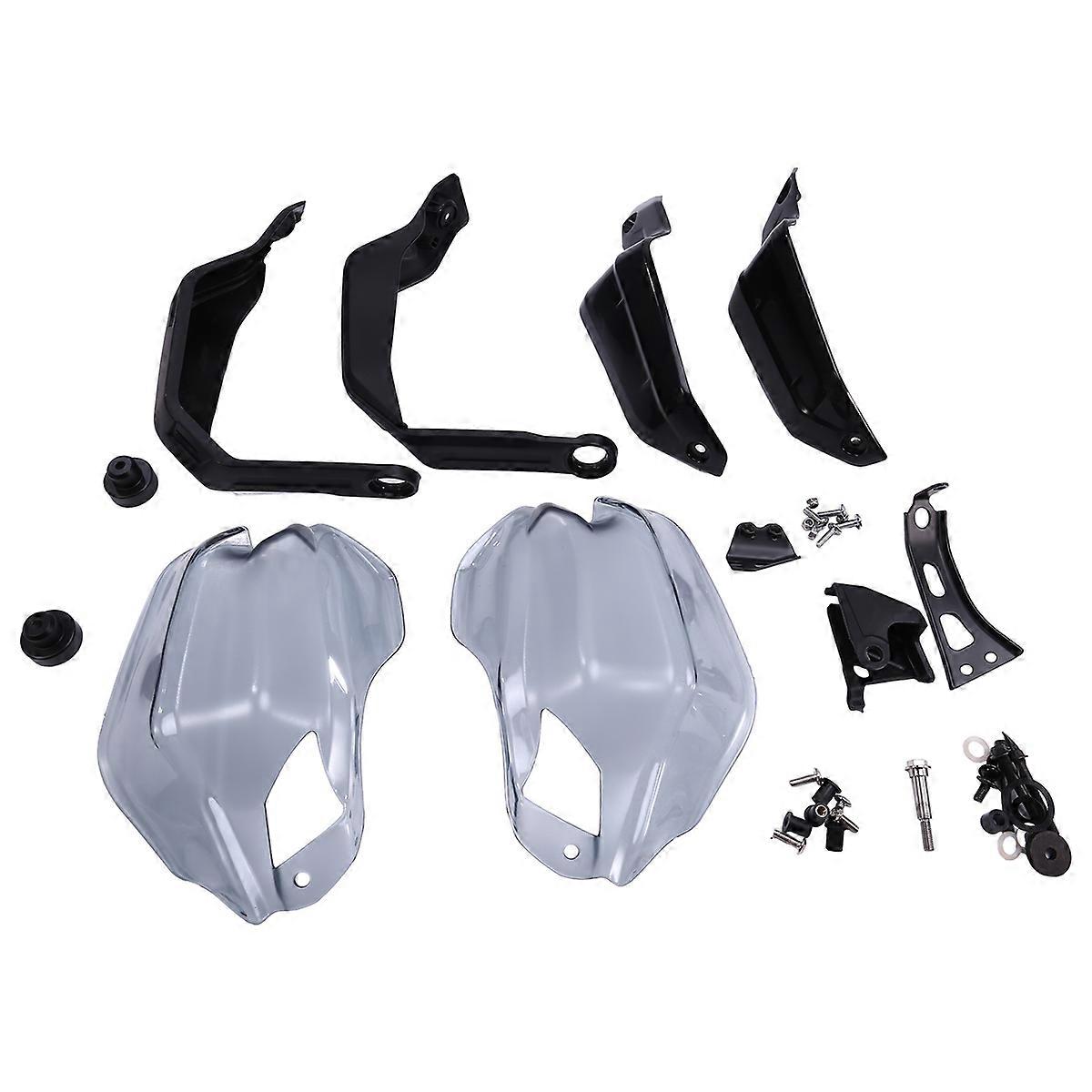 Motorcycle Handguard Extension Kit For Black+Gray