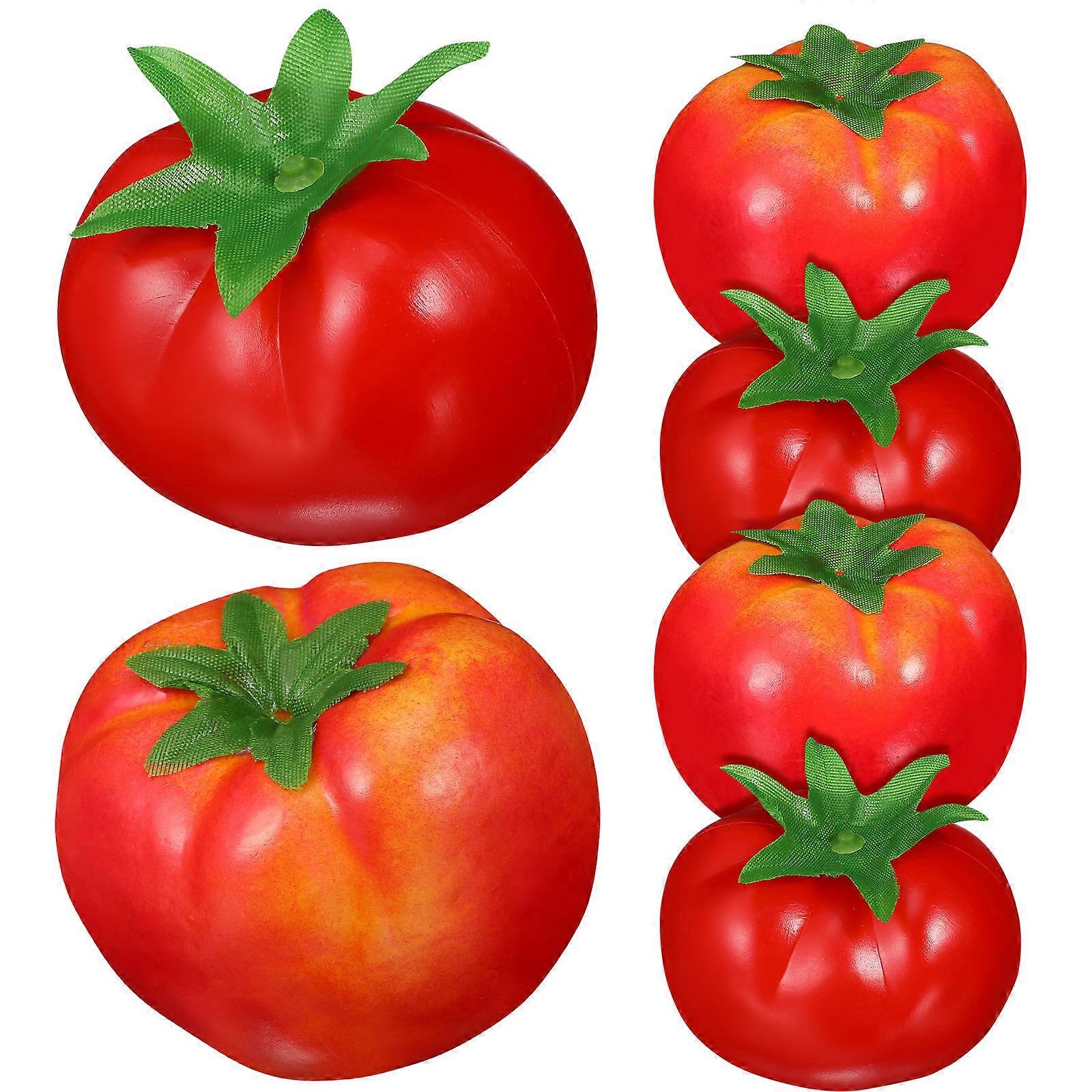 Artificial Tomato Plastic Foam Model for Display 12Pcs Lifelike Decoration