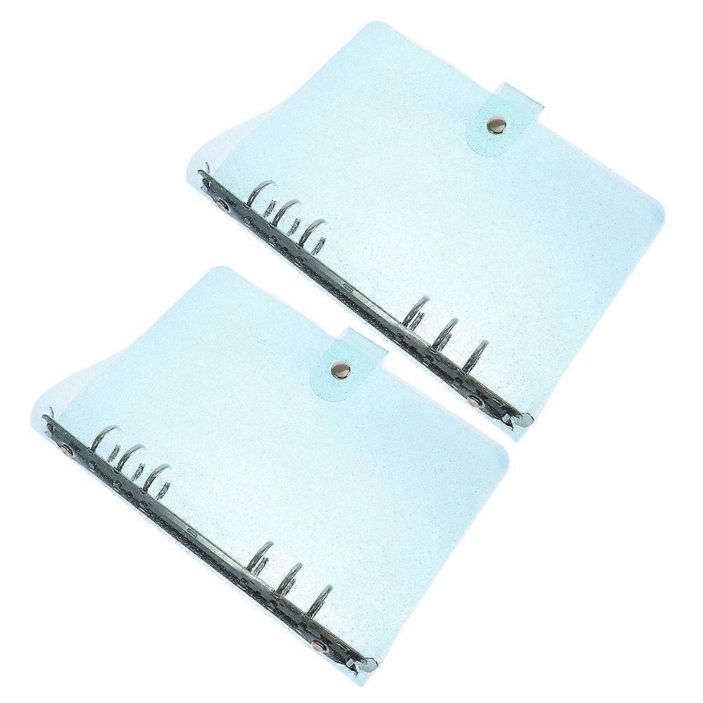 Notebook Cover PVC for Protection 4Pcs Loose-Leaf Planner Shell Binder