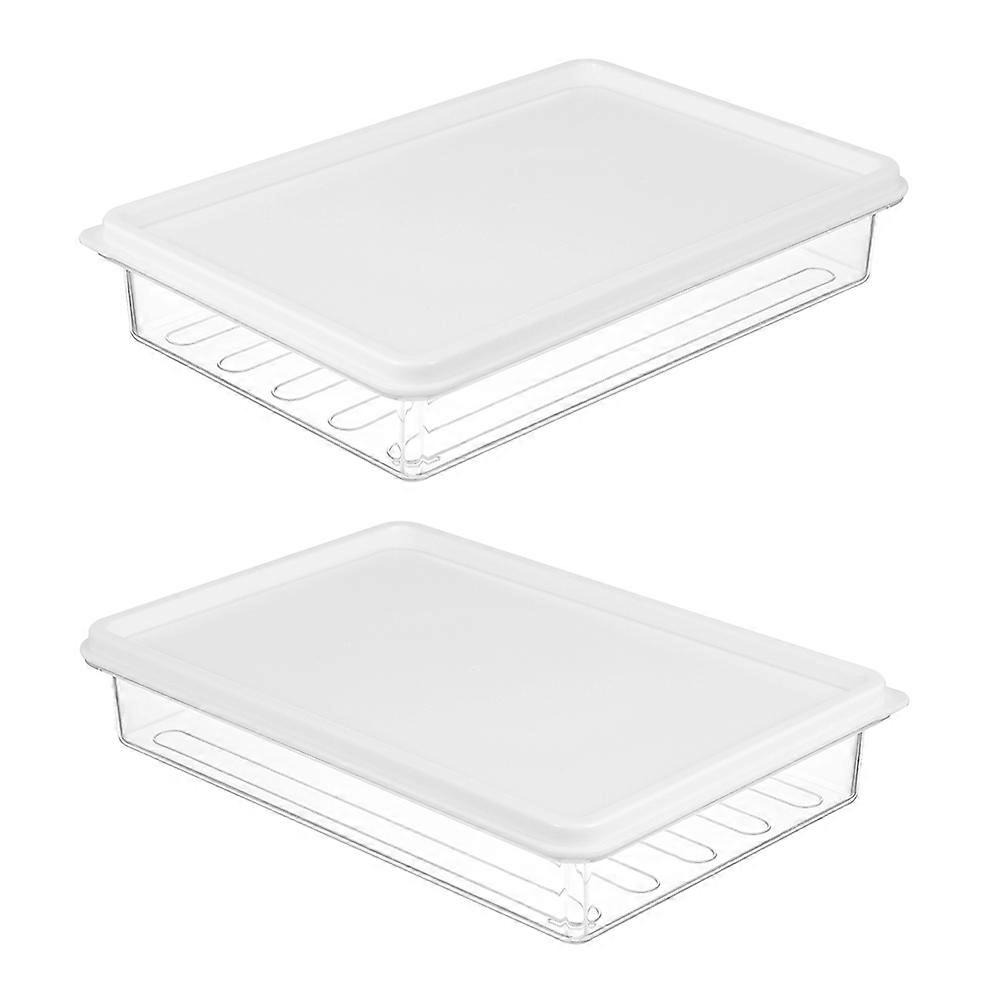 Airtight Bacon Storage Box For Fridge 8 Pcs With Organized Storage Design Ideal For Kitchen Meat Preservation Transparent Container