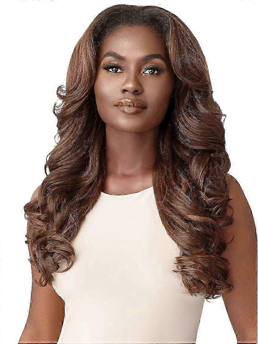 NEESHA H304 Synthetische Quick Weave Halbperücke in DR2/HONIGBRAUN für einfaches Haarstyling