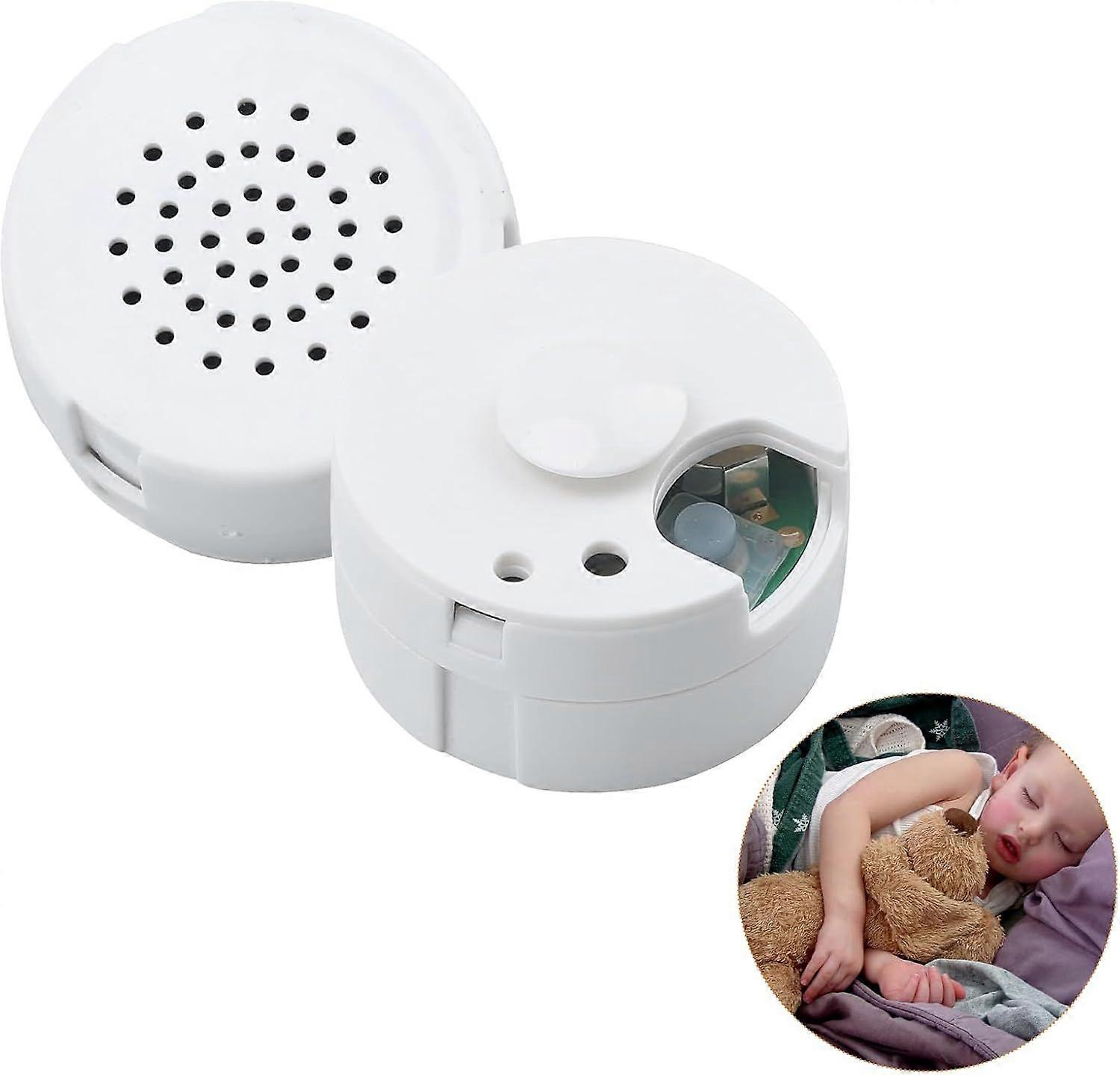 60-Second Mini-Me Voice Recorder Recordable Voice Sound Box Record Custom Messages for Plush Toy Compact Sound Recorder Button Box White Column Talkin