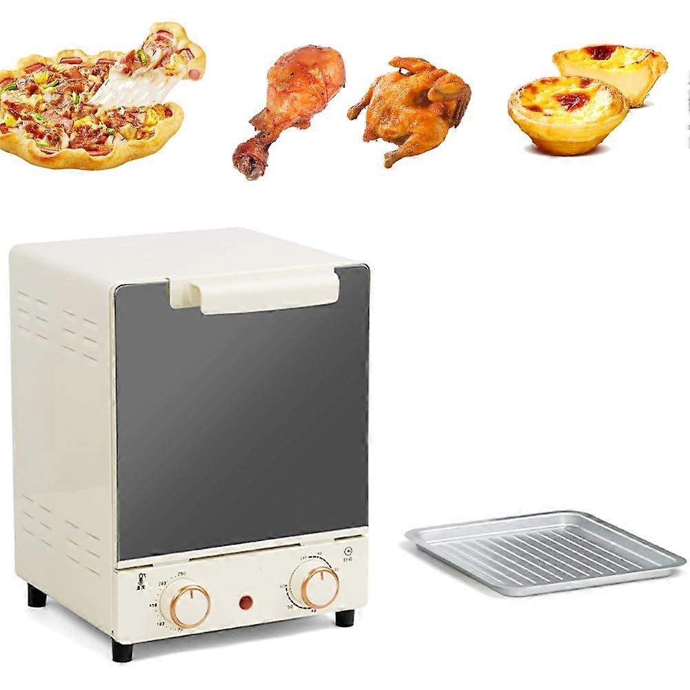 Vertical Countertop Oven 15L Rotisserie, Adjustable 70250C Temp, 3Tier Convection, 60 Min Timer For Home Baking