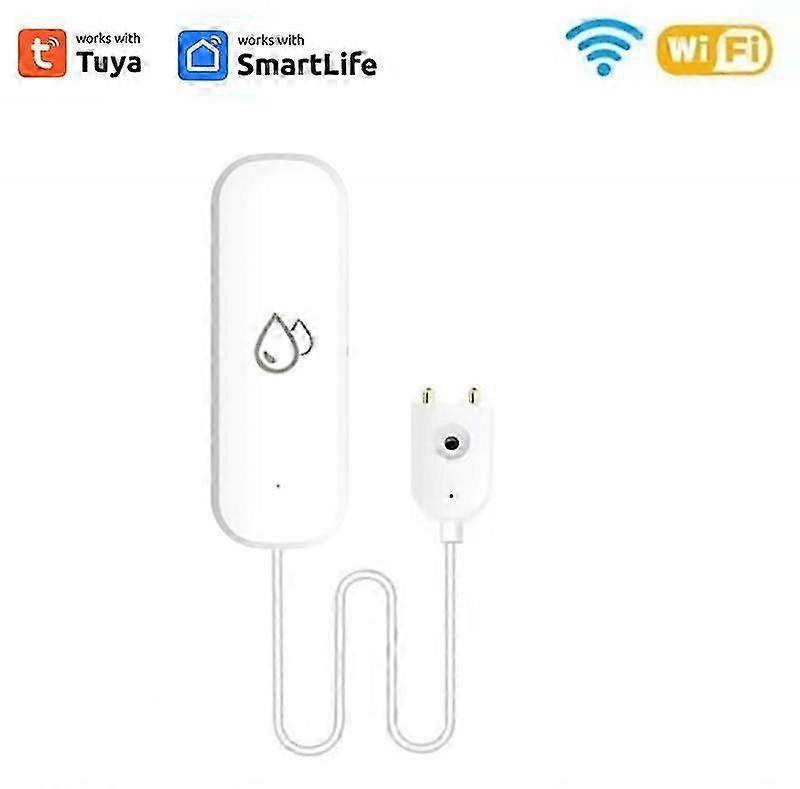 Tuya ZigBee WiFi Smart Water Sensor Leak Detector Flood Water leakage Alarm Smart Life App Control Works With Alexa Google Home