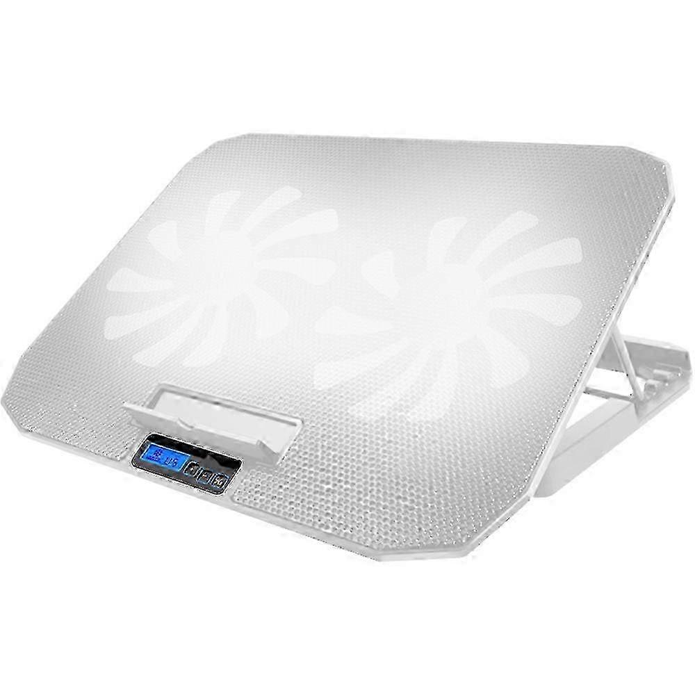 Efficient Cooling Pad For Laptops Up To 17 Inches, Quiet Turbo Fans, Adjustable Height Stand 25-26